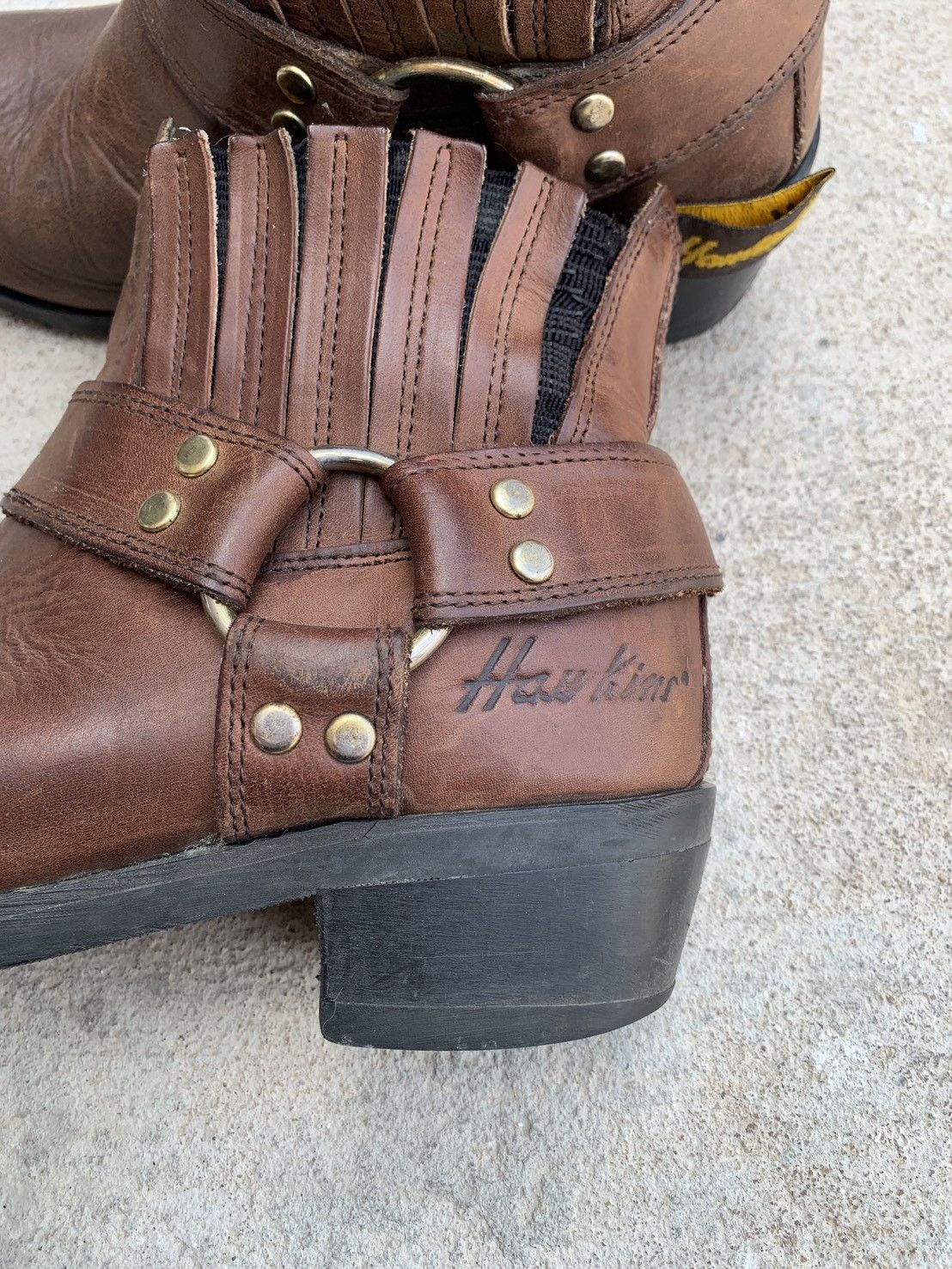 Leather Vintage Hawkins Leather Engineer Boots Size US 9 / EU 42 - 6 Thumbnail