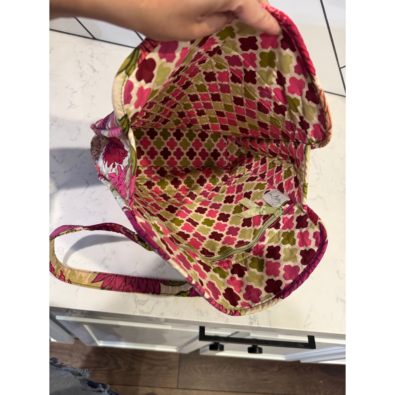 Vera Bradley Vera Bradley Hello Dahlia quilted cotton shoulder tote bag Size ONE SIZE - 9 Thumbnail