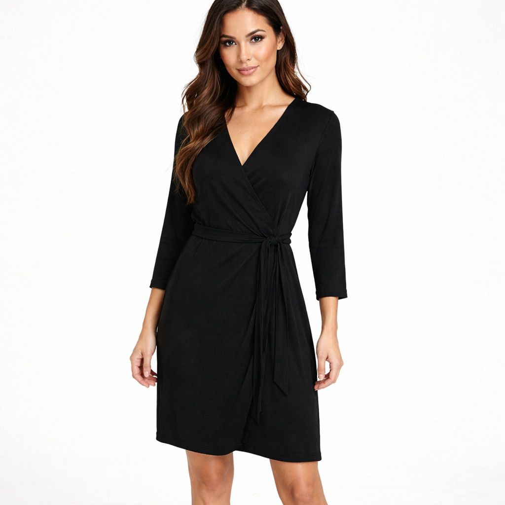 Max Mara Studio M Classic Wrap Dress Size M / US 6-8 / IT 42-44 - 1 Thumbnail