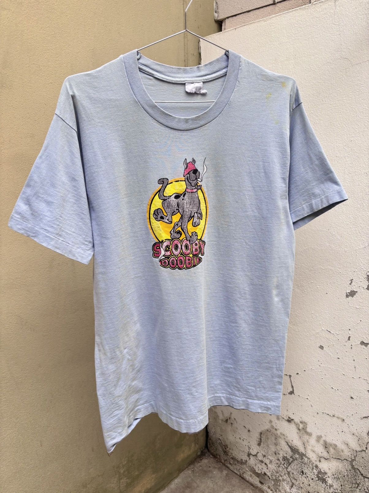 Hook-Ups Vintage SCOOBY DOOBIE Weed 90s T-Shirt Size US L / EU 52-54 / 3 - 3 Thumbnail