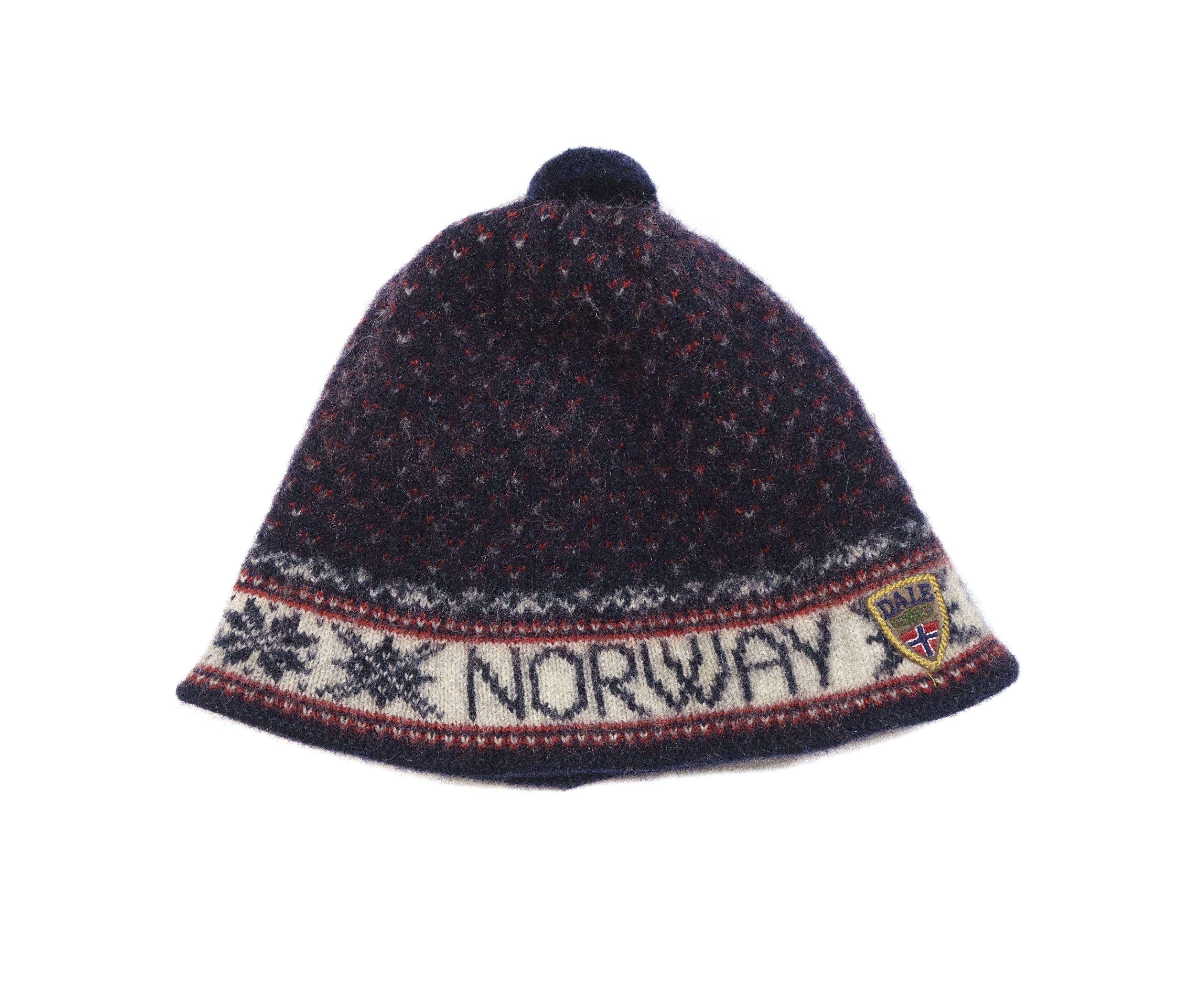 Dale Of Norway 90S Logo Fair Isle Wool Hat Size ONE SIZE - 1 Thumbnail