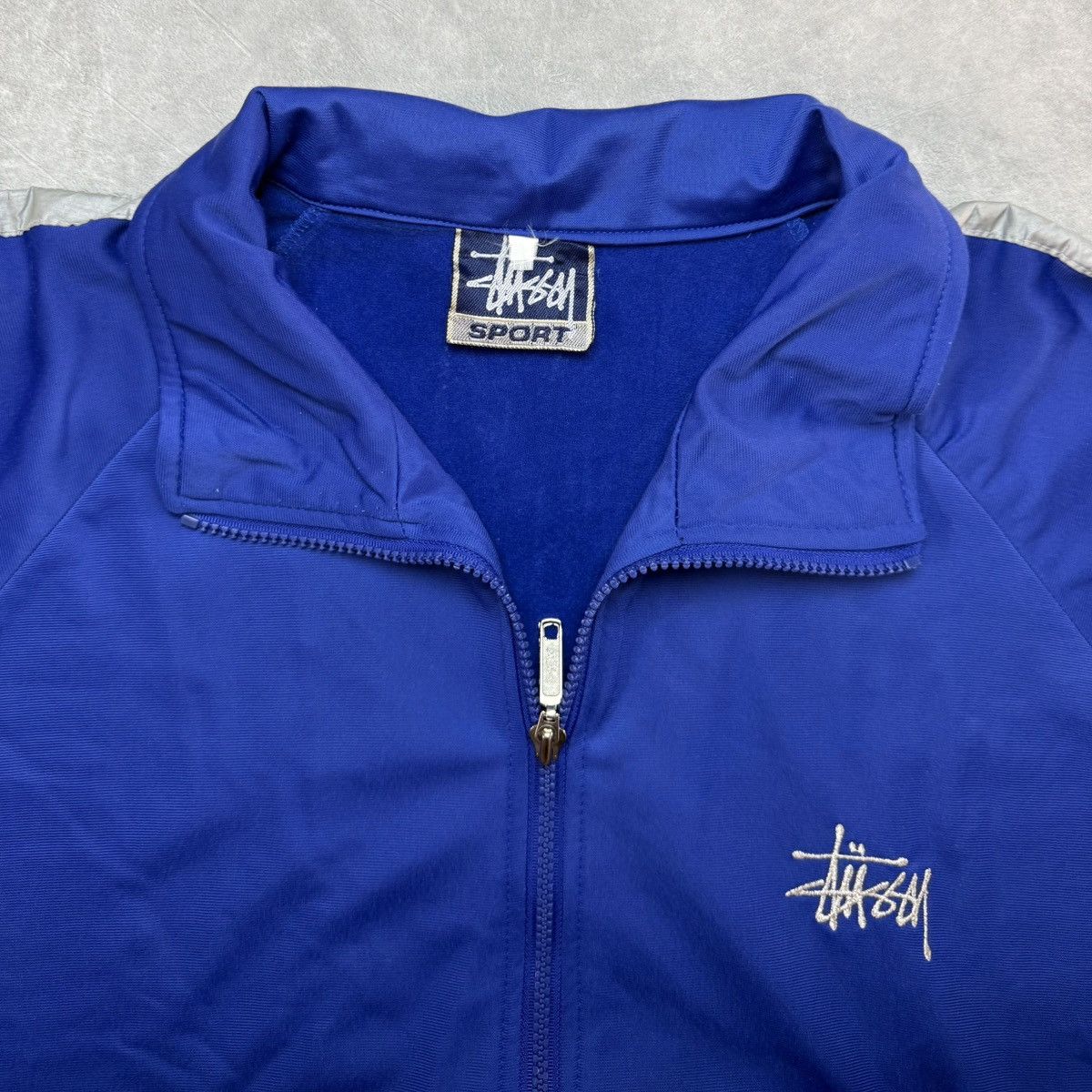 Stussy Vintage 90s Stussy Tracktop Reflective Jacket Size US L / EU 52-54 / 3 - 4 Thumbnail