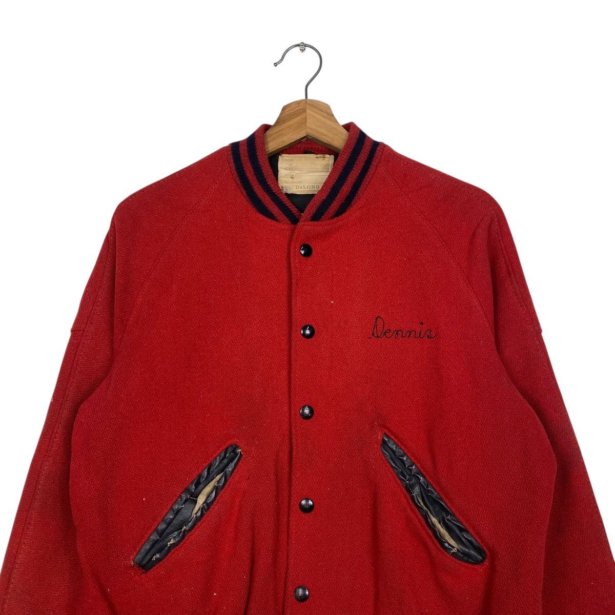 Delong Vintage Delong varsity jacket Size US M / EU 48-50 / 2 - 2 Thumbnail