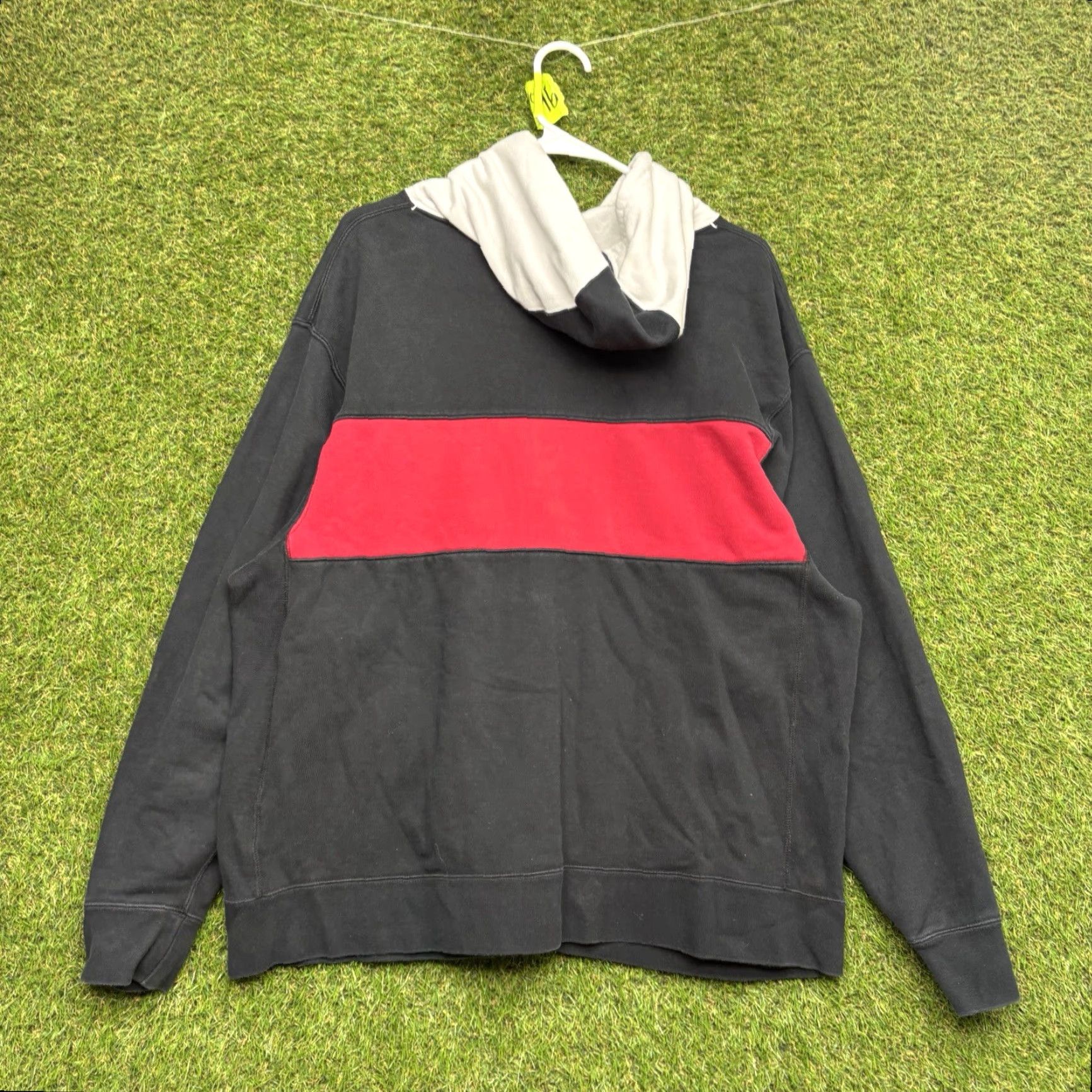 Jordan Brand Nike Air Jordan Hoodie Mens XL Black Color Block Zip Pockets Hip Hop Size US XL / EU 56 / 4 - 2 Thumbnail