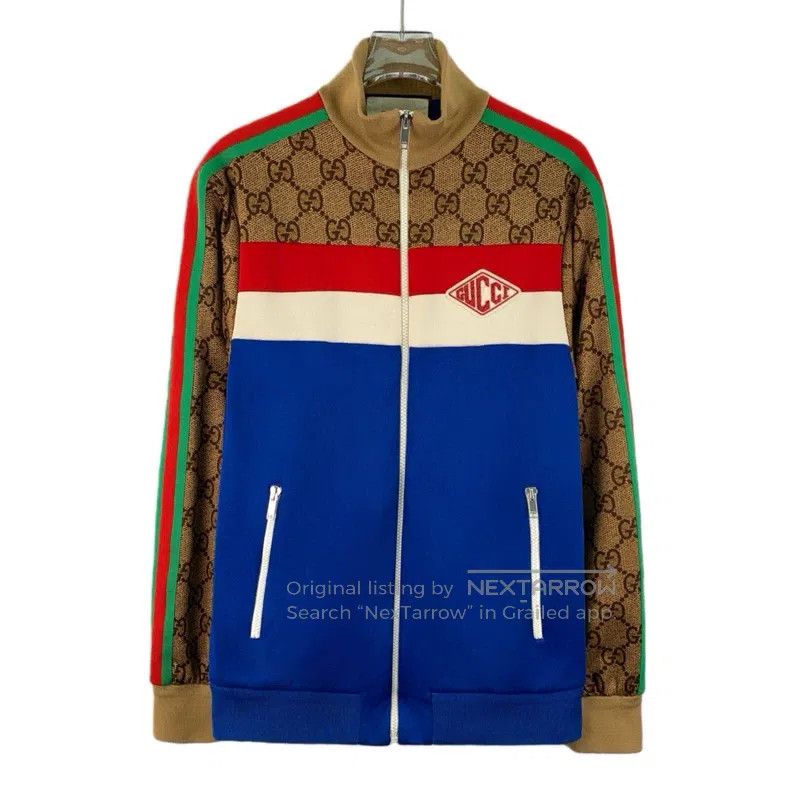 Gucci Gucci Colour block striped logo jacquard stitching stand-u Size US XS / EU 42 / 0 - 1 Thumbnail