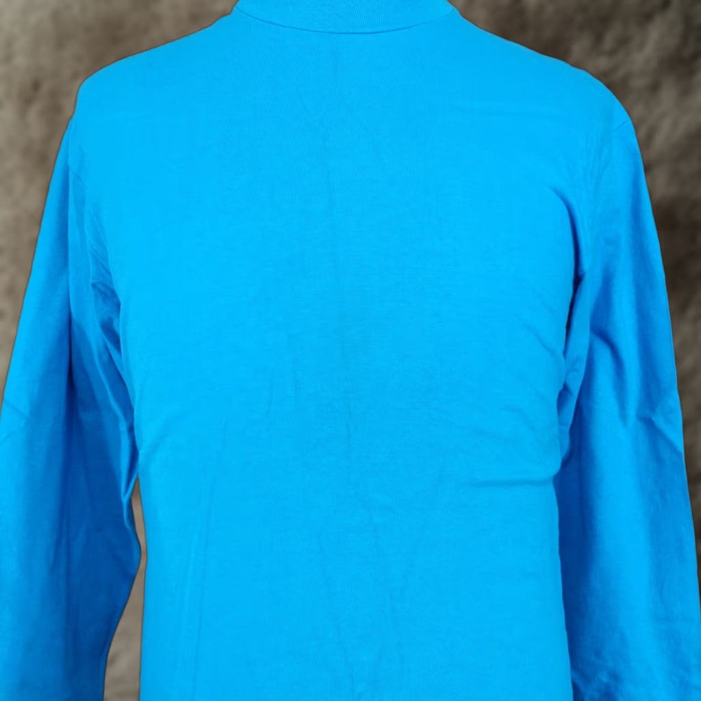 Hanes VINTAGE Hanes Beefy-T Shirt Men Large Blue 90s Long Sleeve Cotton Made in USA Size US L / EU 52-54 / 3 - 1 Thumbnail