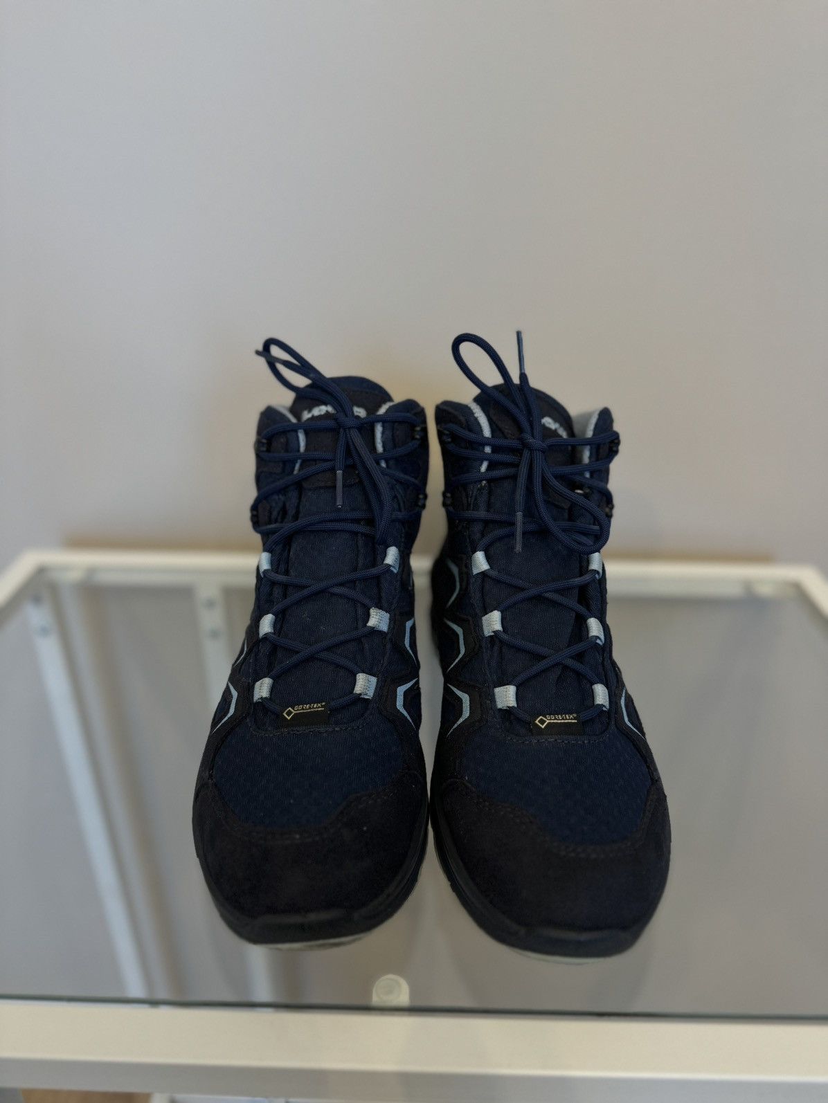 Goretex × LOWA Lowa Gore Tex boots trekking gtx shoes lace up navy Size US 6.5 / EU 39-40 - 2 Thumbnail