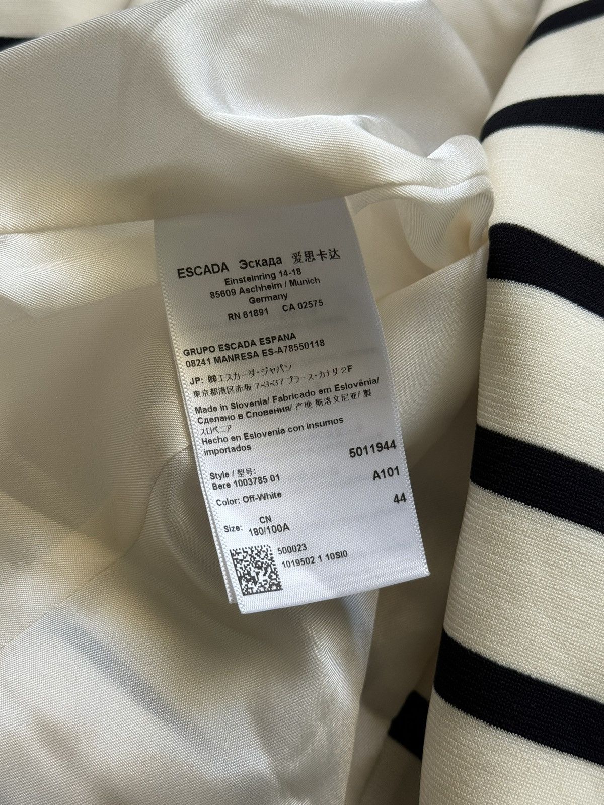 Designer × Escada × Escada Sport Escada striped blazer jacket Size M / US 6-8 / IT 42-44 - 5 Thumbnail