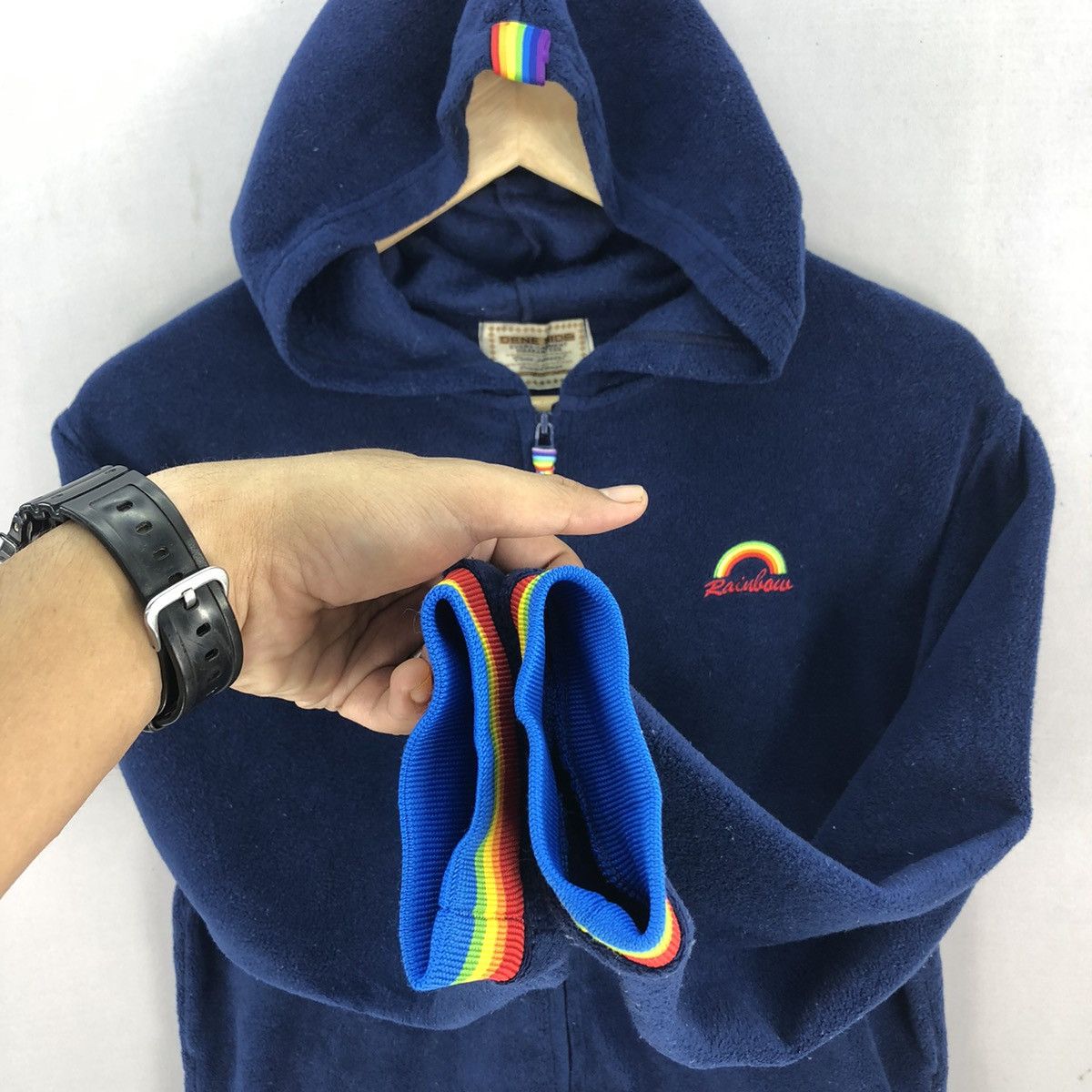 Japanese Brand Rainbow Pride Hoodie Fleece Jacket Size US S / EU 44-46 / 1 - 9 Thumbnail