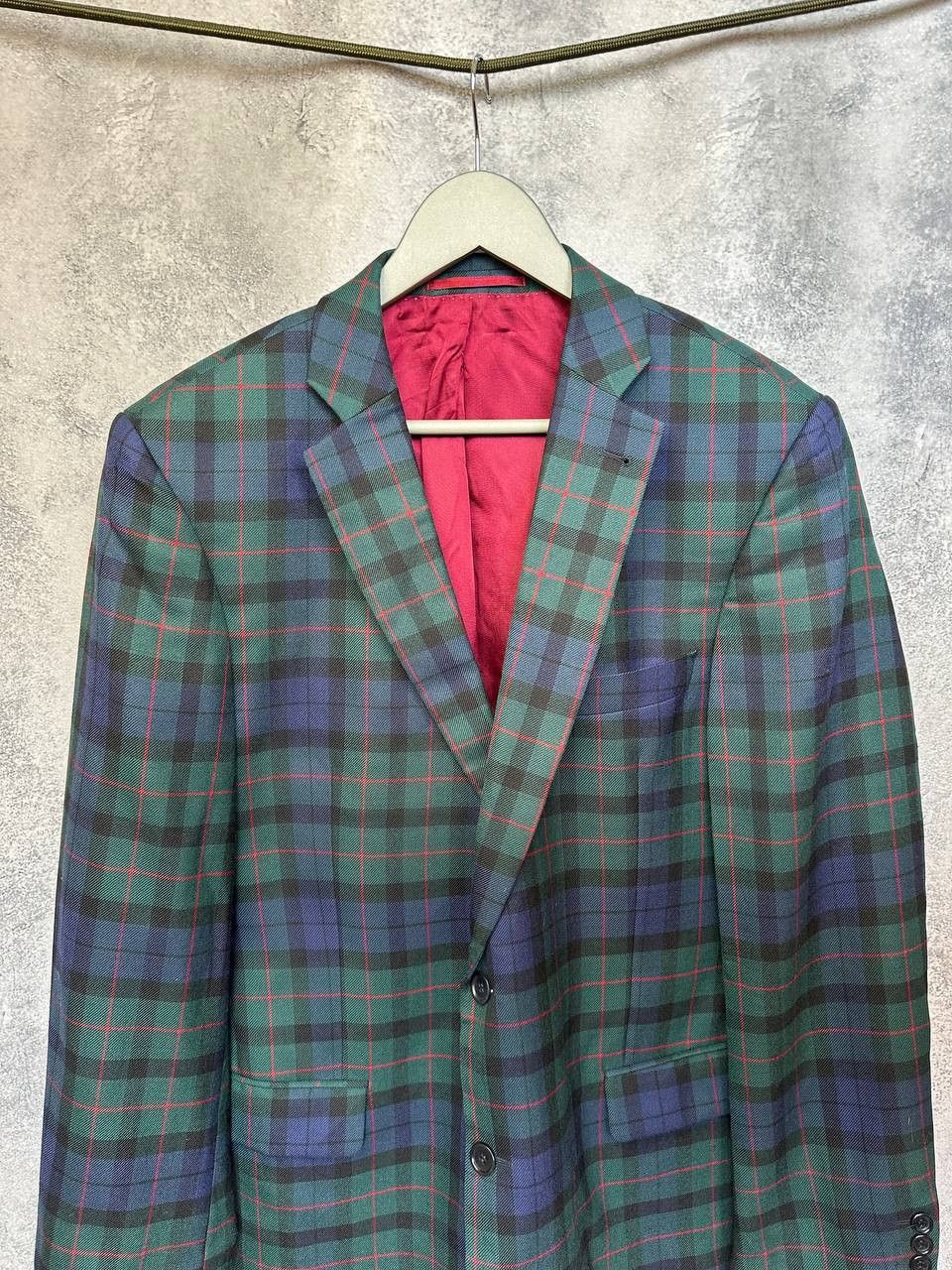 Johnstons Of Elgin Johnstons of Elgin Elson Wool Blazer Tartan Check Jacket Size 54R - 5 Thumbnail