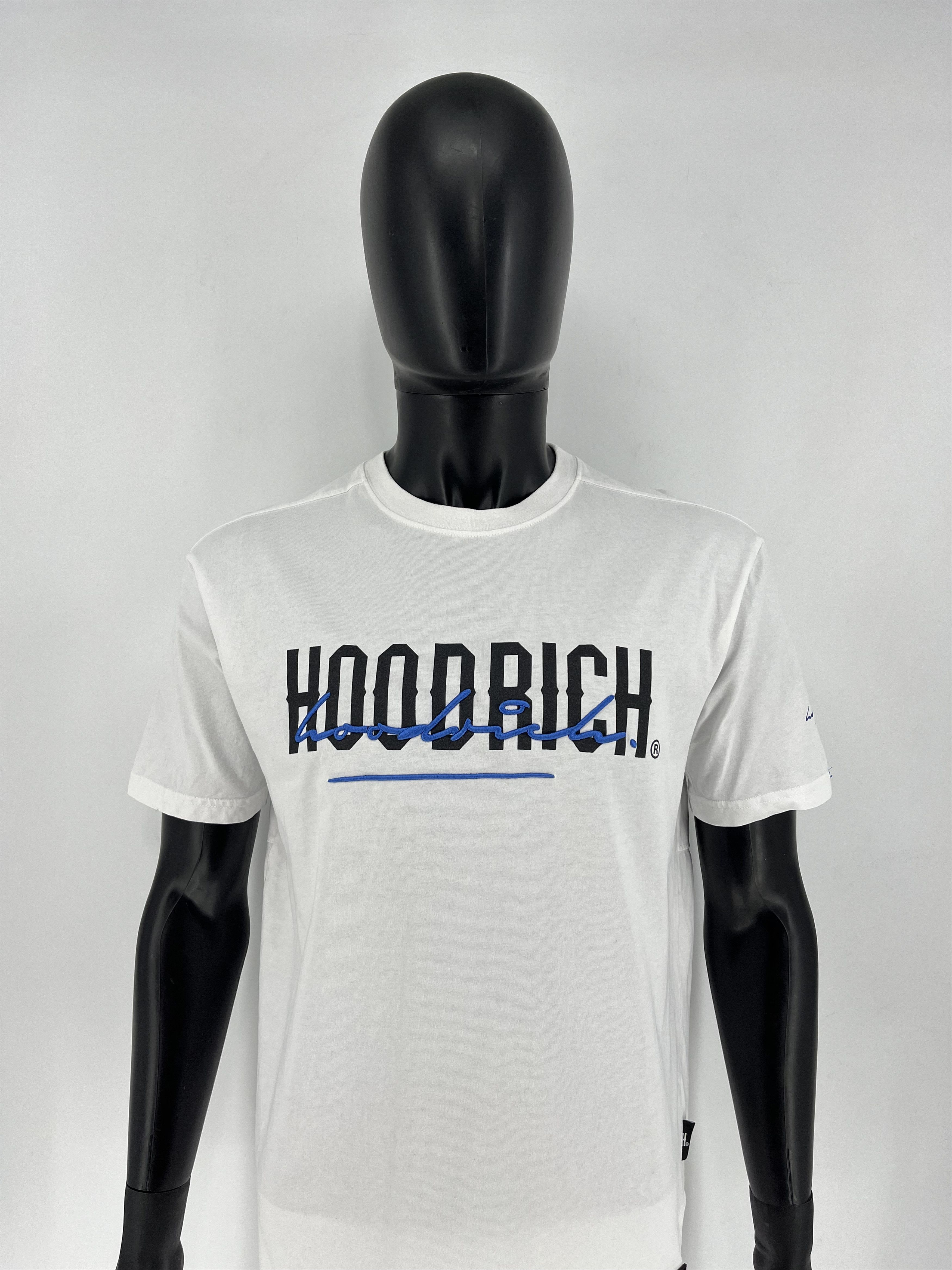 Hoodrich × Vintage Hype Hoodrich Big Logo Drill Y2K Streetwear White Tee Size US M / EU 48-50 / 2 - 1 Thumbnail