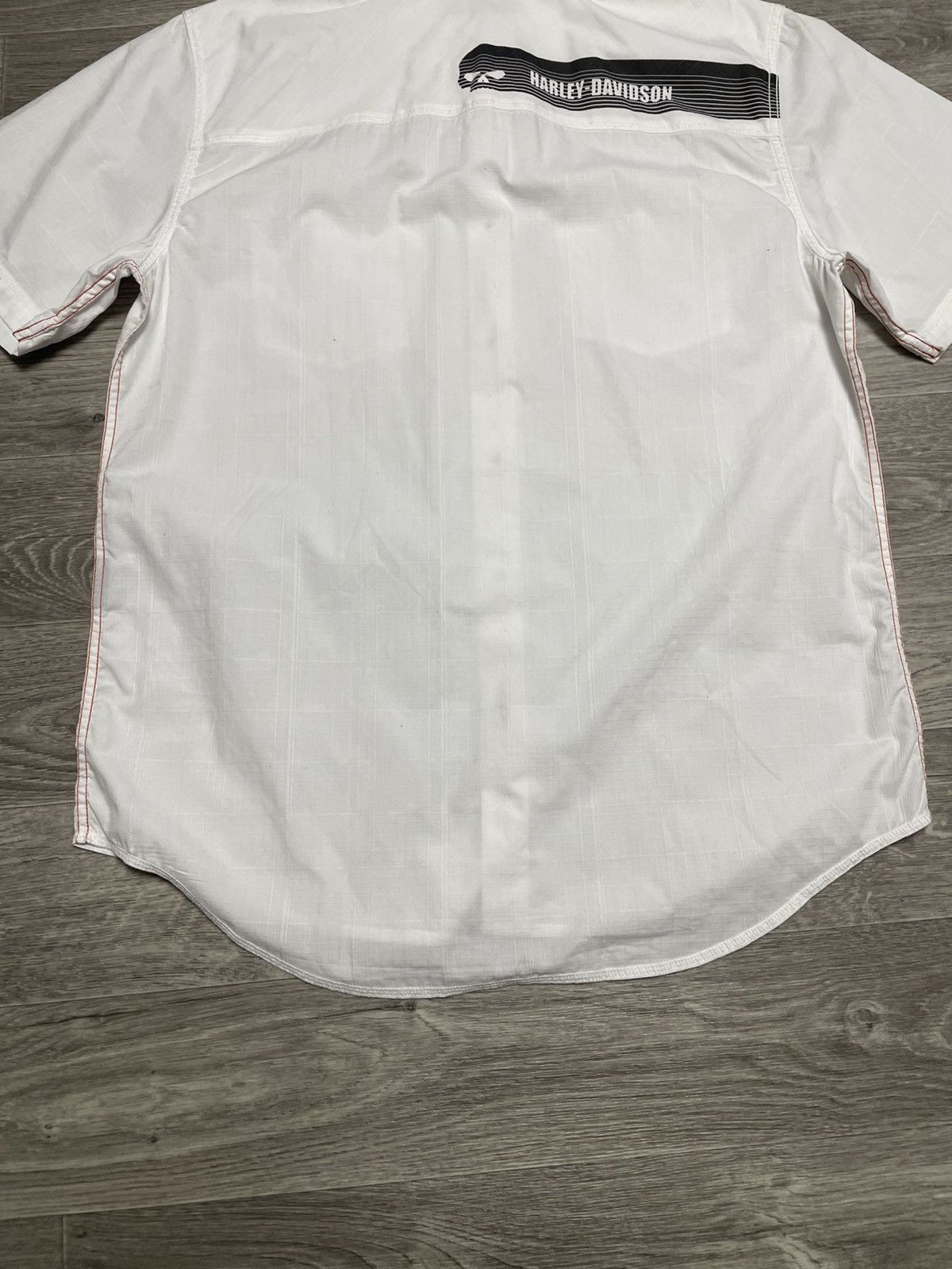 Harley Davidson Vintage Harley Davidson White Short Sleeve Shirt Button Up Size US L / EU 52-54 / 3 - 17 Thumbnail