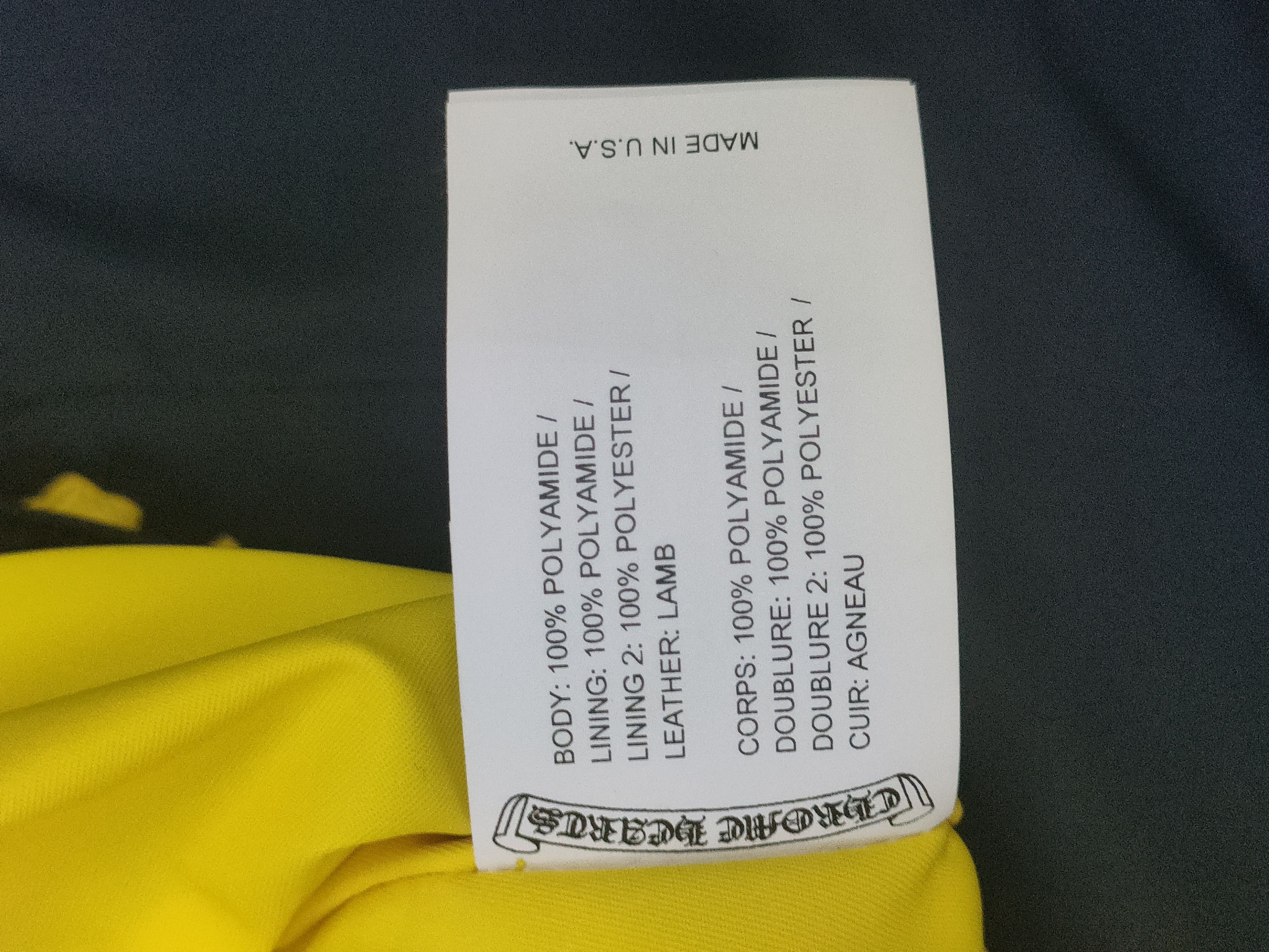 Chrome Hearts Chrome Hearts Yellow Cross Nylon Navy Utility Zip Shirt Size S / US 4 / IT 40 - 10 Thumbnail
