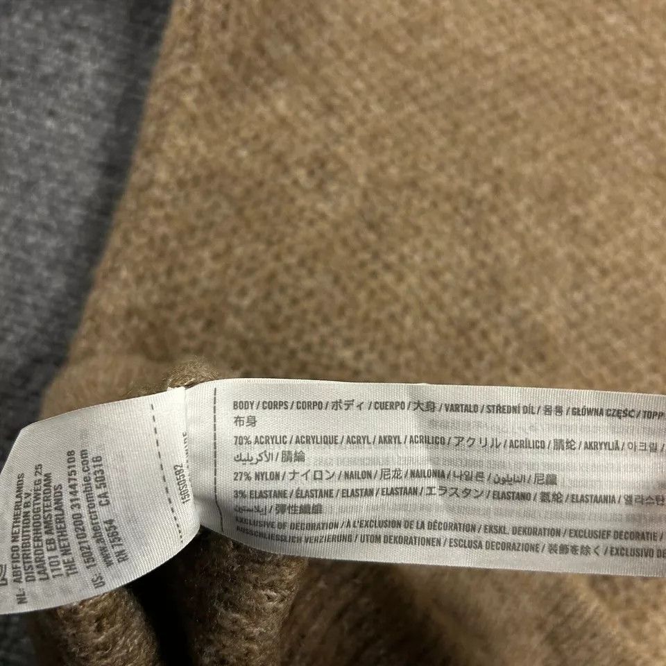 Abercrombie & Fitch Abercrombie & Fitch Sweater Womens Medium Brown Knit Crew Size M / US 6-8 / IT 42-44 - 6 Thumbnail