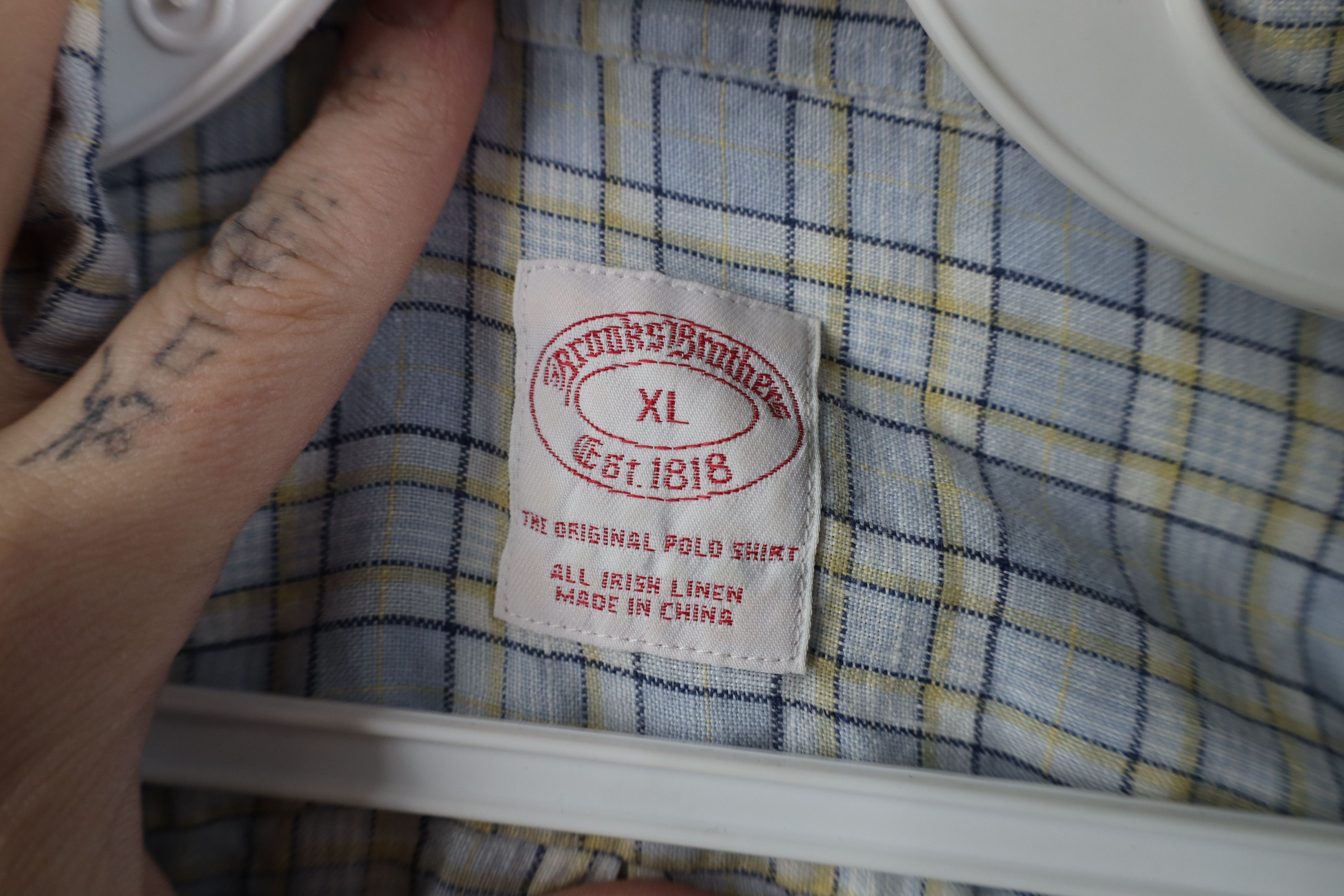 Brooks Brothers Vintage 90s Brooks Brothers Original Button Down Shirt Plaid Size US XL / EU 56 / 4 - 7 Thumbnail
