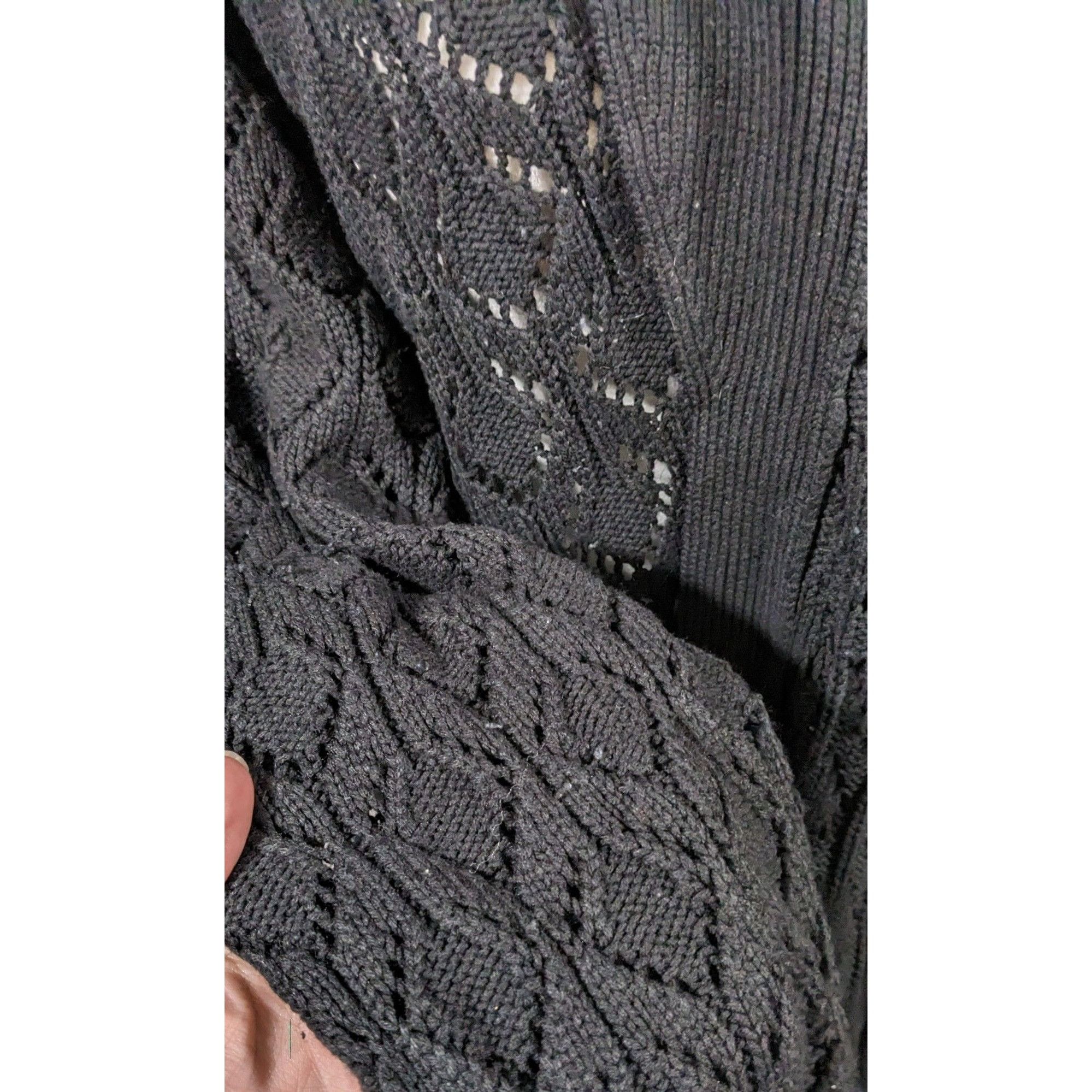 Other Versatile Black Cardigan by Venezia Jeans Clothing Co. Size 3XL / US 20-22 - 3 Thumbnail