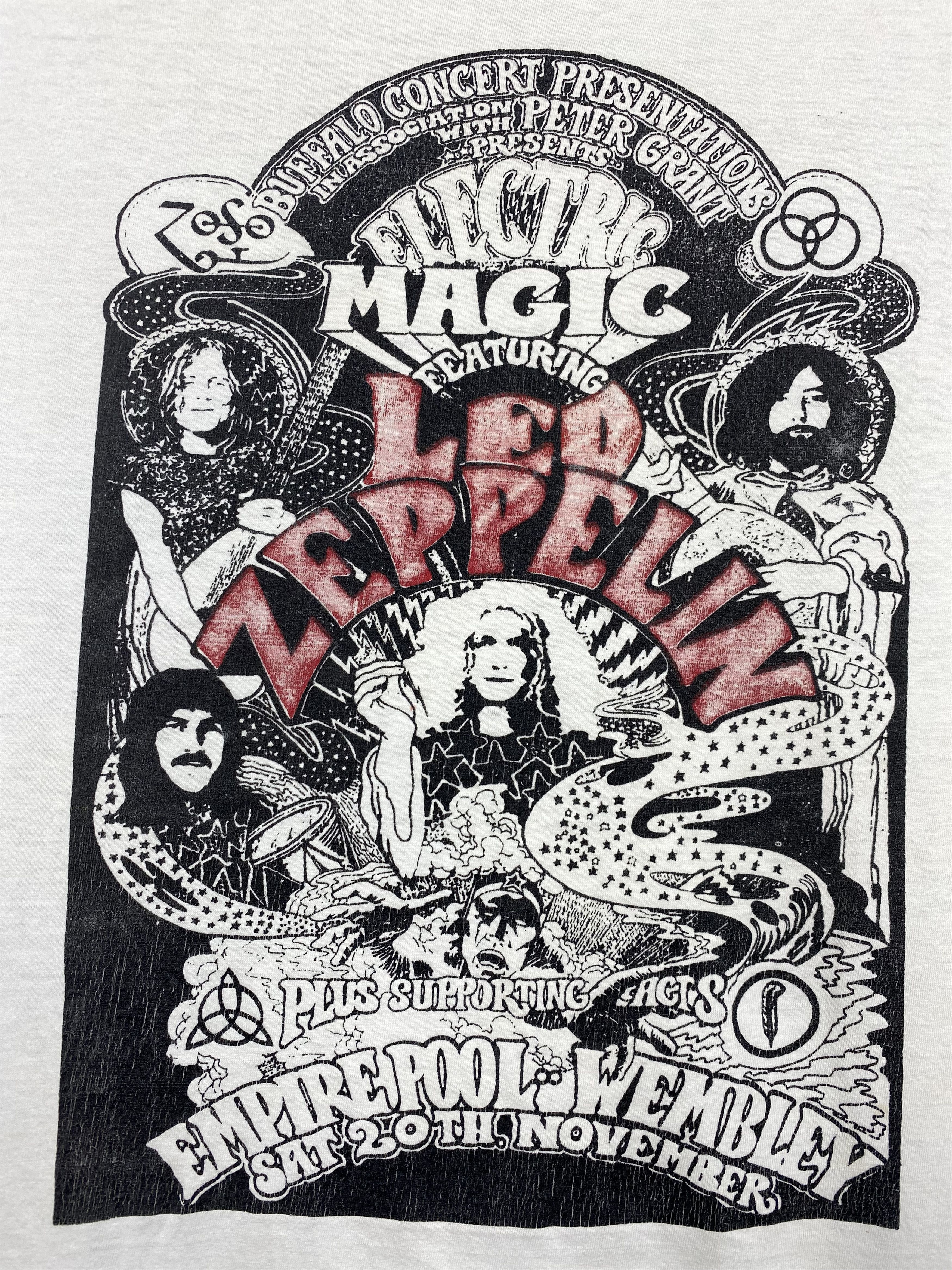 Band Tees Led Zeppelin 90s Vintage Rock Band T-Shirt Tee Size US L / EU 52-54 / 3 - 3 Thumbnail