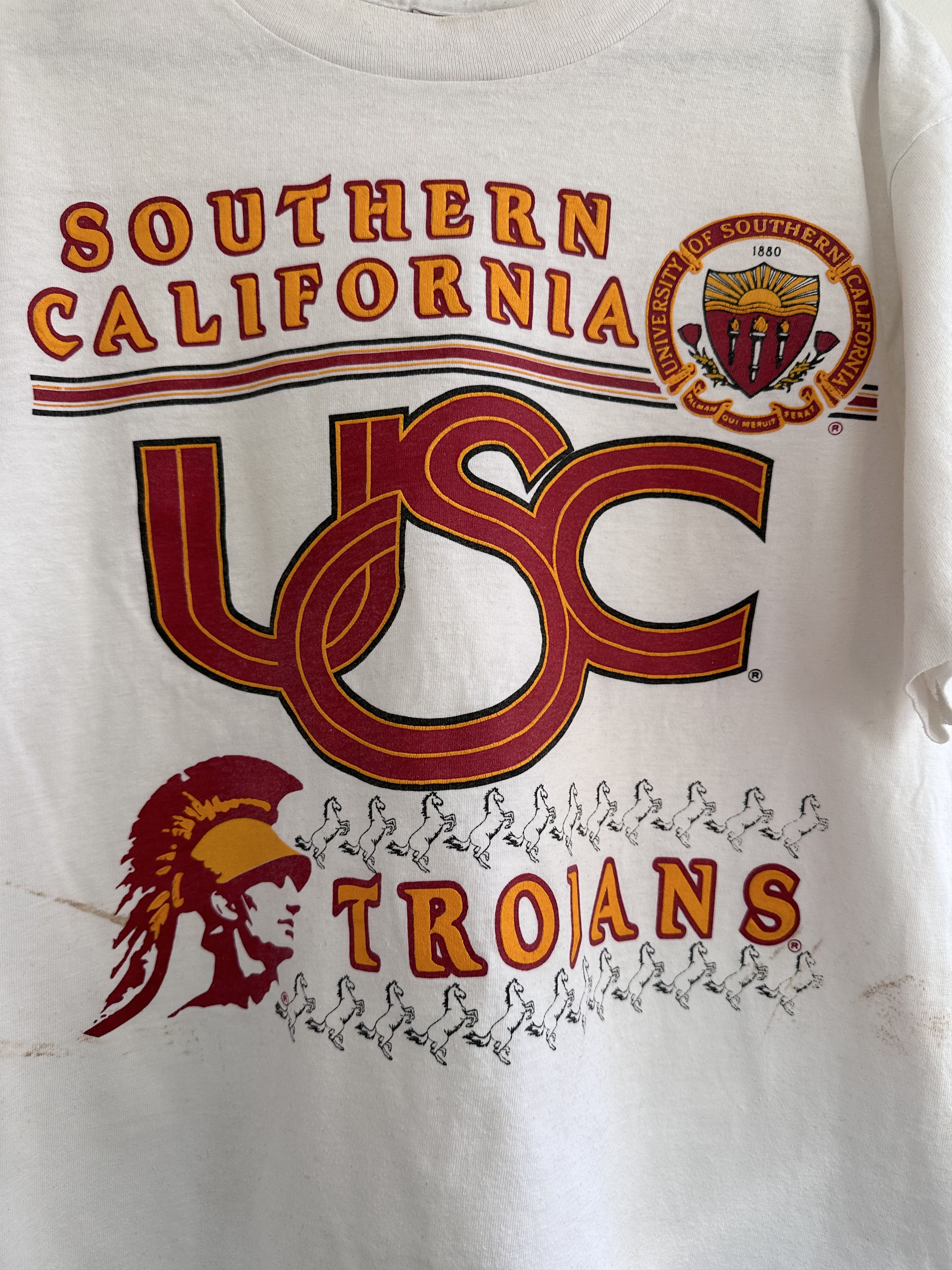 NFL Southern California Trojans USC vintage t shirt Size US XL / EU 56 / 4 - 2 Thumbnail