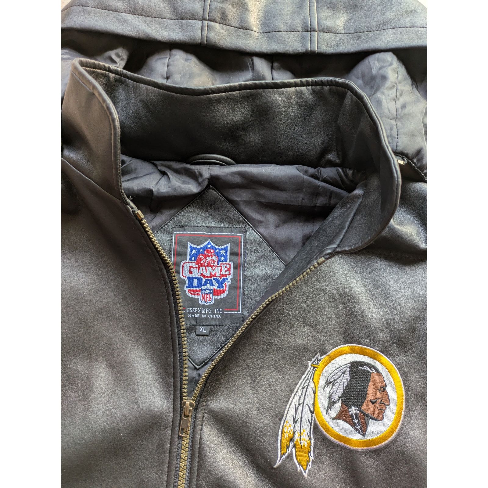 NFL Washington Redskins 90s GAMEDAY faux LEATHER bomber XL vtg Size US XL / EU 56 / 4 - 8 Thumbnail