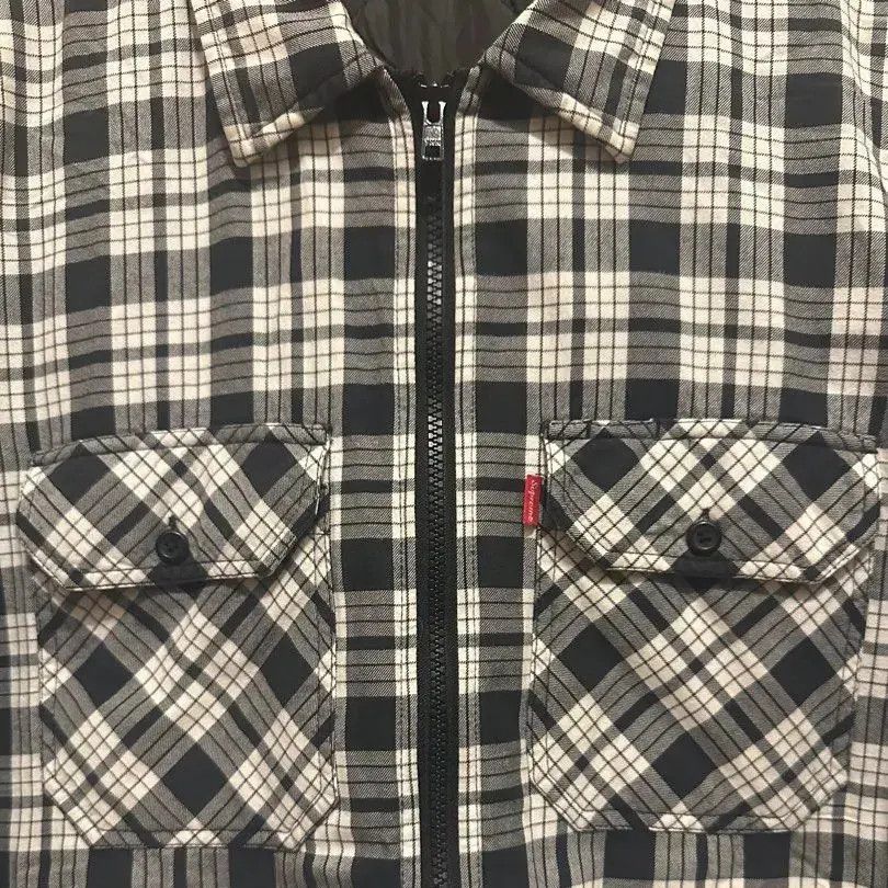 Supreme Supreme Quilted Zip Flannel Shirt FW14 Size US L / EU 52-54 / 3 - 4 Thumbnail