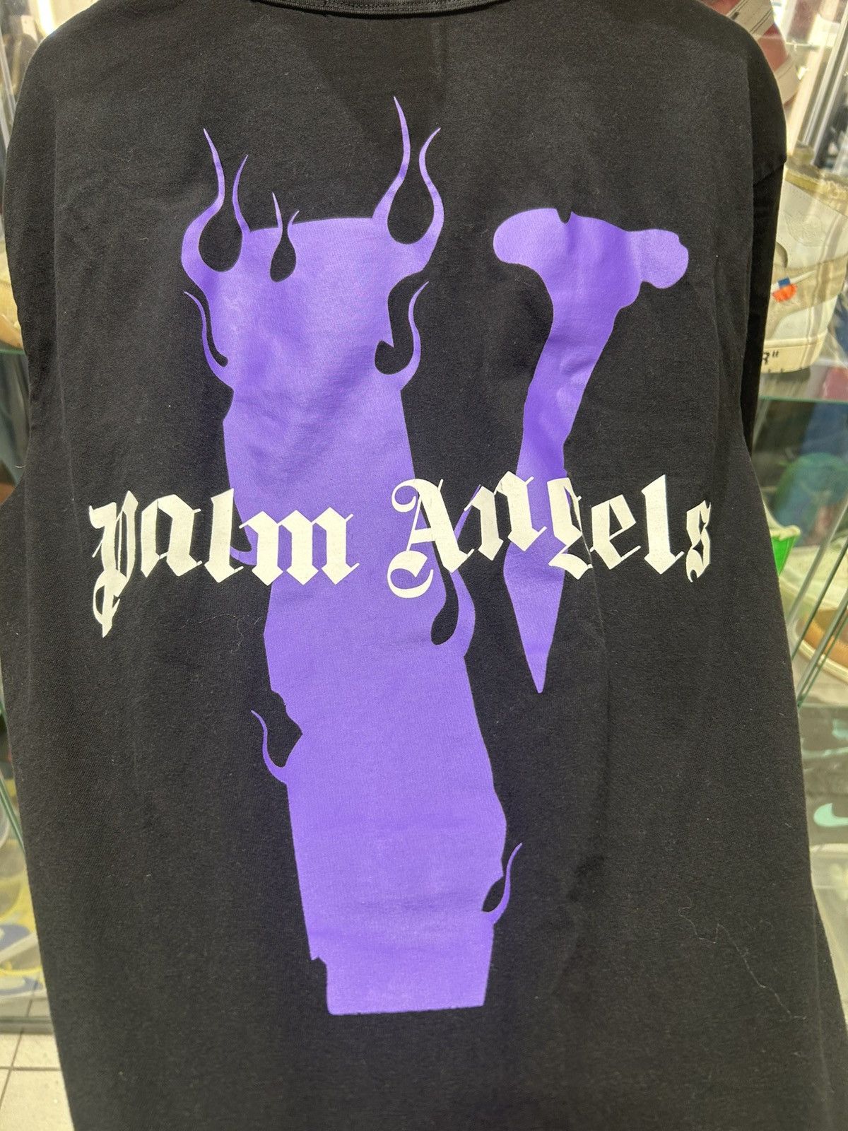 Palm Angels × Vlone VLONE X PALM ANGELS TEE Black Purple Size US L / EU 52-54 / 3 - 4 Thumbnail