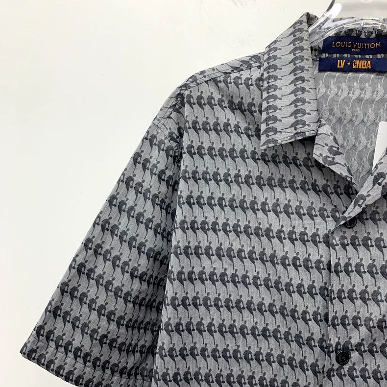 Louis Vuitton Louis Vuitton NBA co-branded dark grey logo full-print cot Size US L / EU 52-54 / 3 - 3 Thumbnail