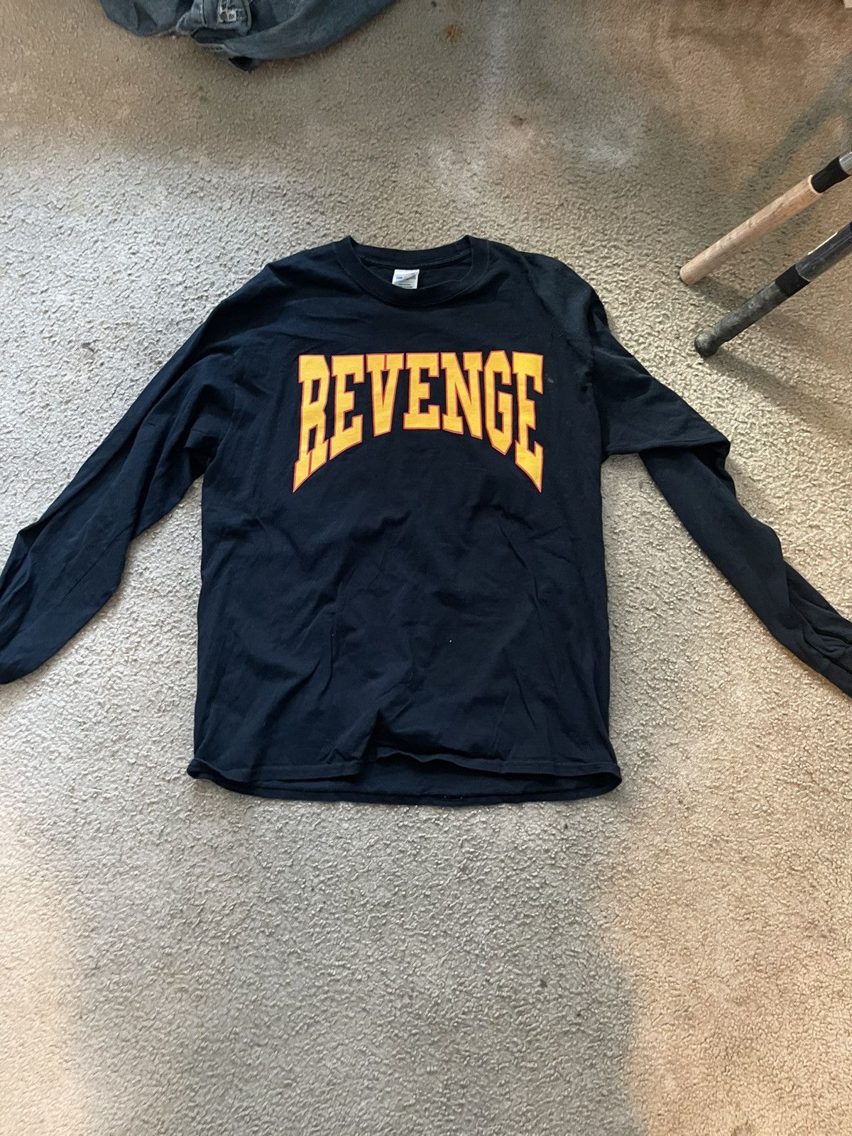 Revenge Revenge navy and orange yellow longsleeeve Size US S / EU 44-46 / 1 - 1 Thumbnail