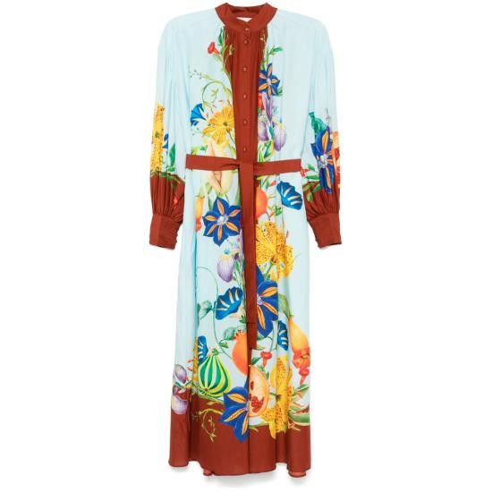 ALEMAIS ALEMAIS Women Dresses 4353D MULTI BLUE Size S / US 4 / IT 40 - 1 Thumbnail