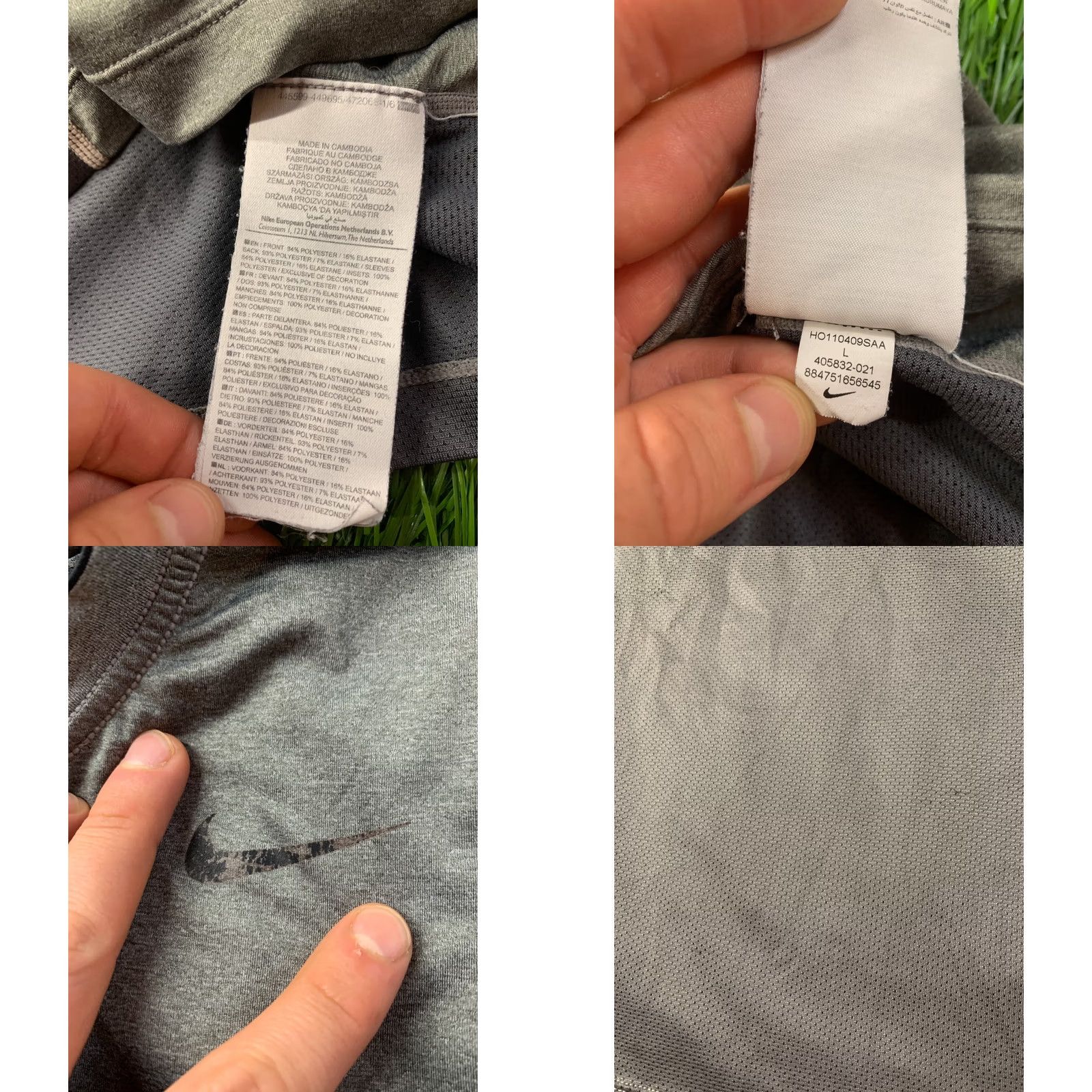 Nike NIKE Pro Combat Dri-FIT 2011 Compression Training Shirt Jersey L Gray Men Nike Pro Combat Dri-FIT Shirt L Mens Size US L / EU 52-54 / 3 - 8 Thumbnail