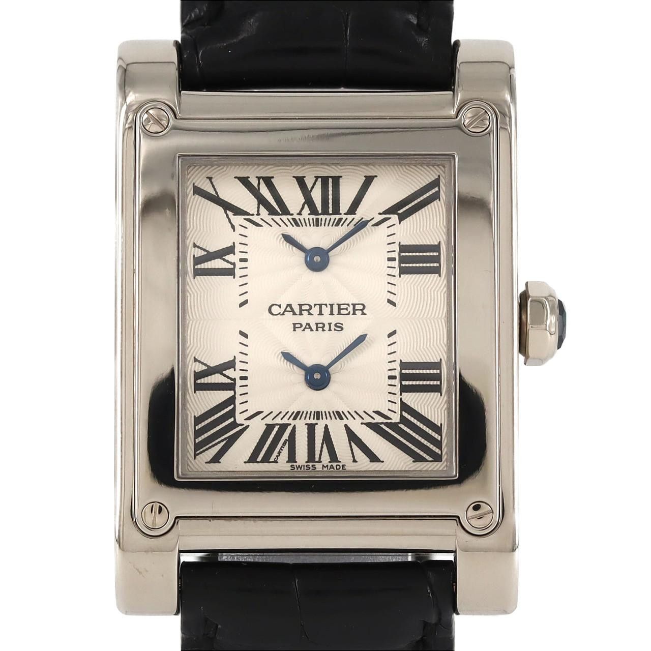 Cartier Cartier Cartier Tank à Vis 2 Time Zone White Gold Precious Metal Other W1534351 DUTY FREE for USA Size ONE SIZE - 1 Thumbnail