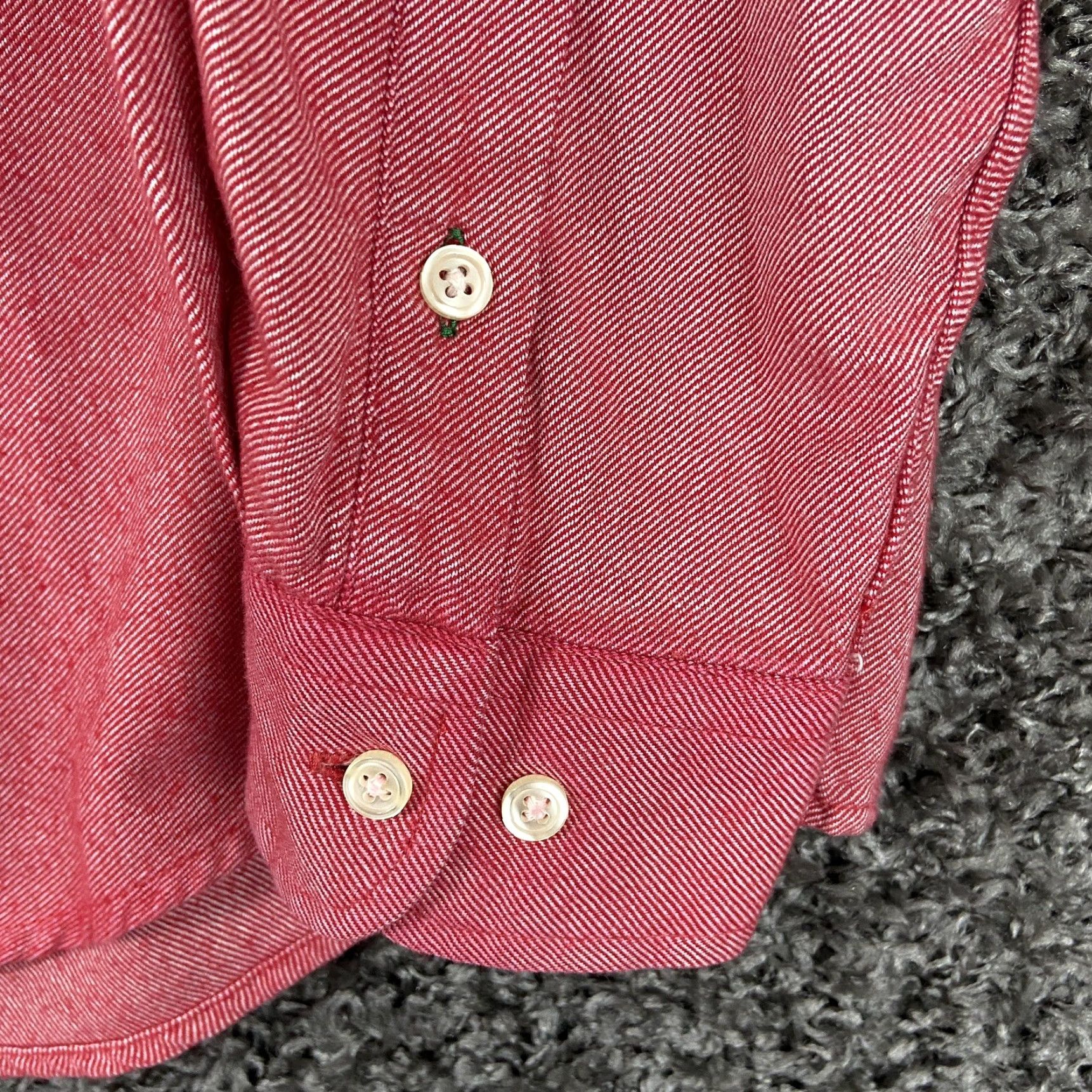 Tommy Hilfiger Tommy Hilfiger Shirt Men L Red Button-Up Long Sleeve Classic Colorful Mens Size US L / EU 52-54 / 3 - 3 Thumbnail