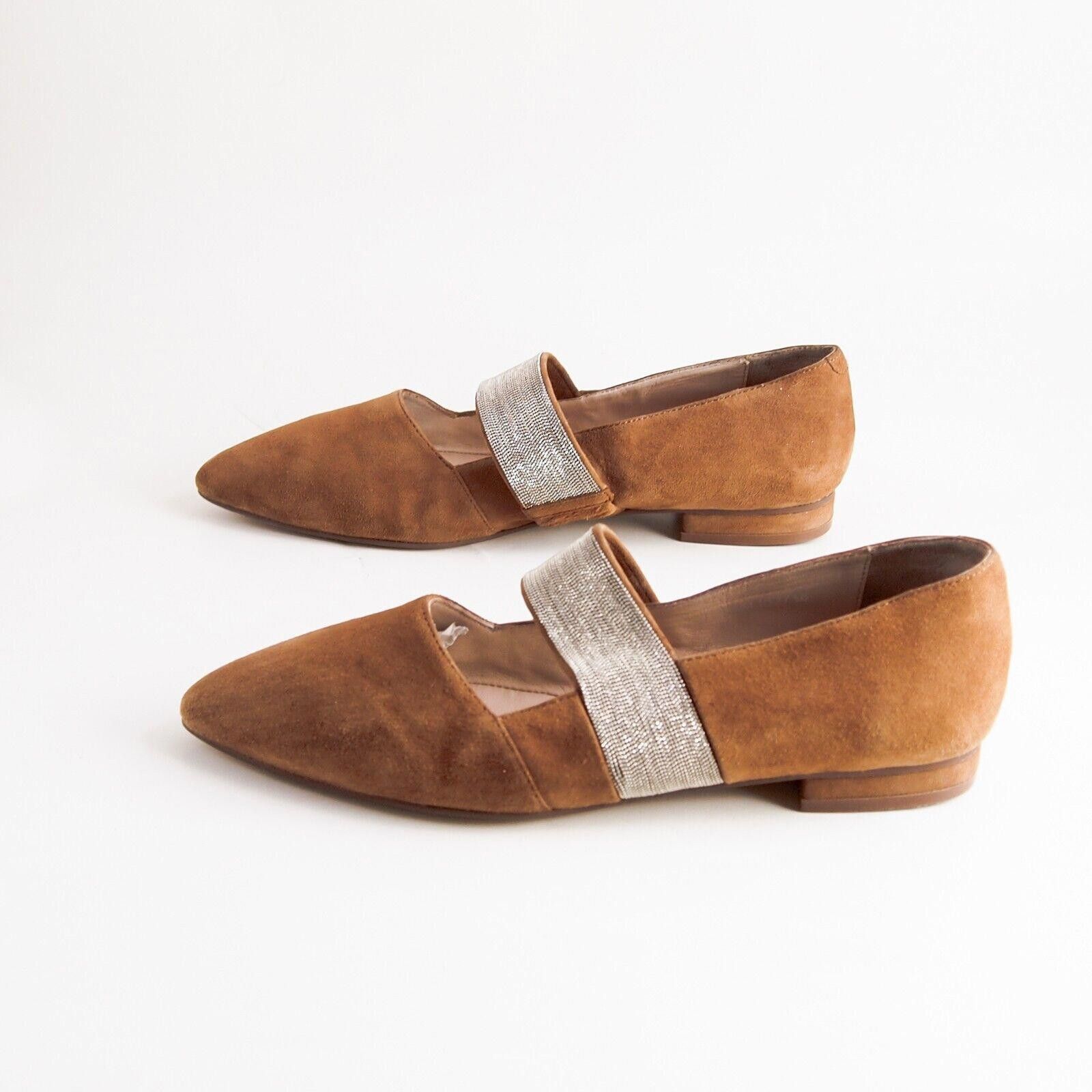 STEFFEN SCHRAUT Steffen Schraut Mary Jane Flats Brown Suede EU 39 US 9 Size US 9 / IT 39 - 2 Thumbnail