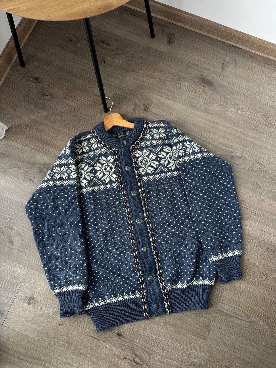 Dale Of Norway × Vintage Dale of Norway Cardigan Wool Nordic Snowflake Knit Sweater Size US M / EU 48-50 / 2 - 7 Thumbnail