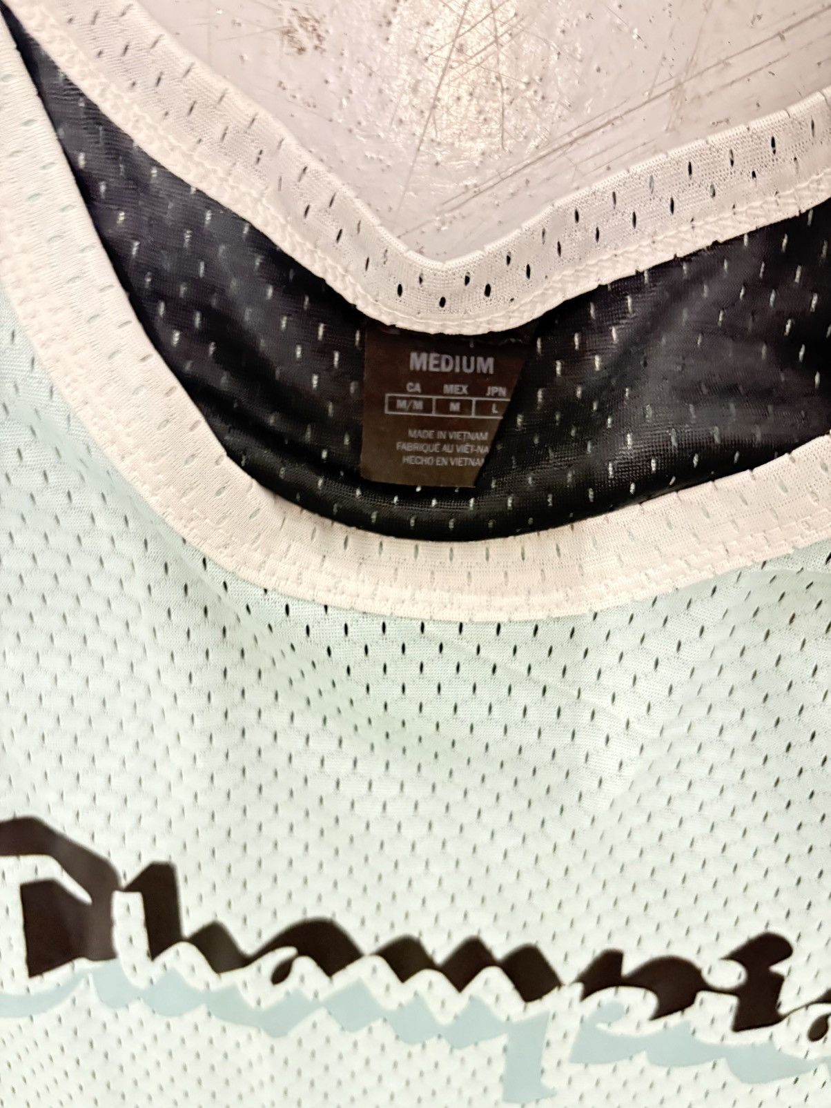 Champion Champion Men's Teal and Black Mesh Tank Jersey Crew Neck Med Size US M / EU 48-50 / 2 - 4 Thumbnail