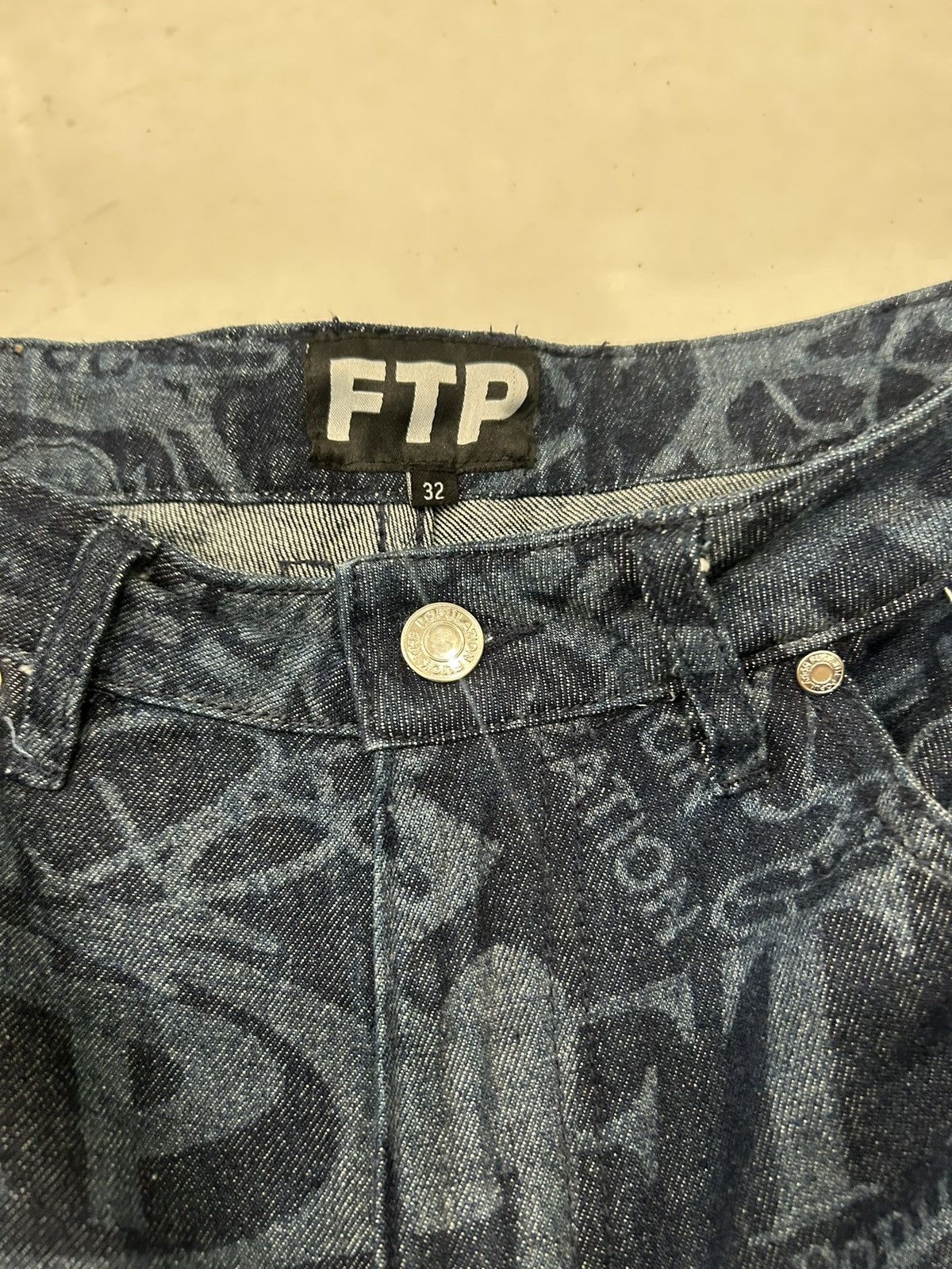 Fuck The Population FTP Archive Denim Pant Size 32 SS24 Indigo Size US 32 / EU 48 - 3 Thumbnail