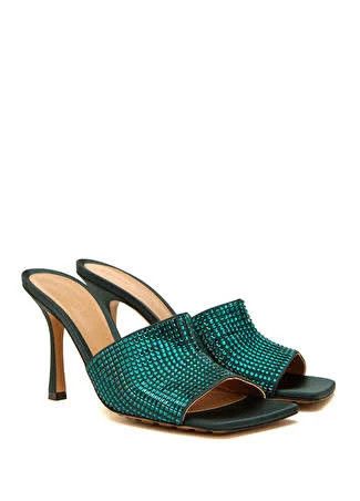 Bottega Veneta o1n1vont1024 Stretch 90 Crystal-Embellished Sandals Inkwell Size US 8 / IT 38 - 6 Thumbnail