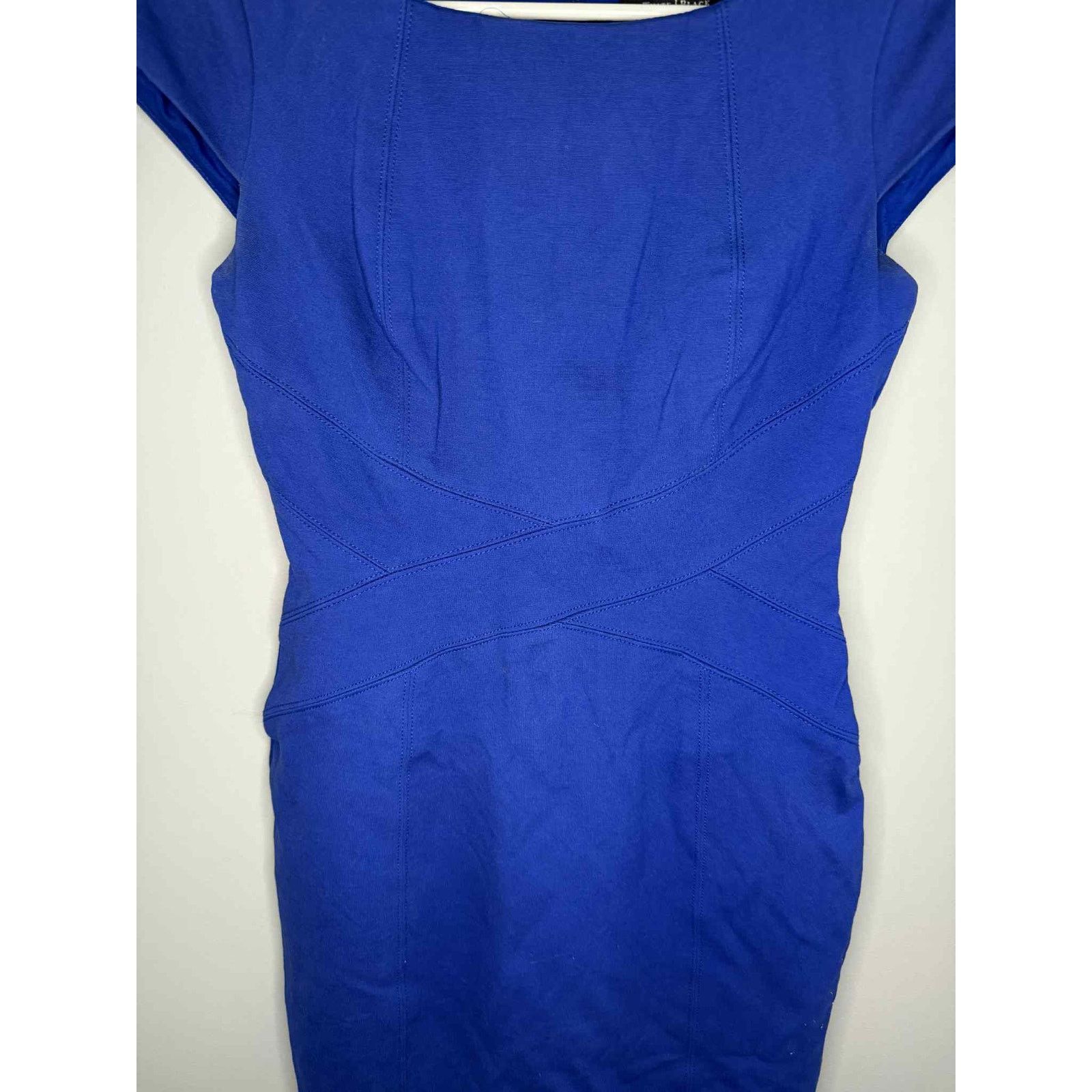 White House Black Market White House Black Market Sheath Dress Royal Blue Womens 0 Size XS / US 0-2 / IT 36-38 - 3 Thumbnail