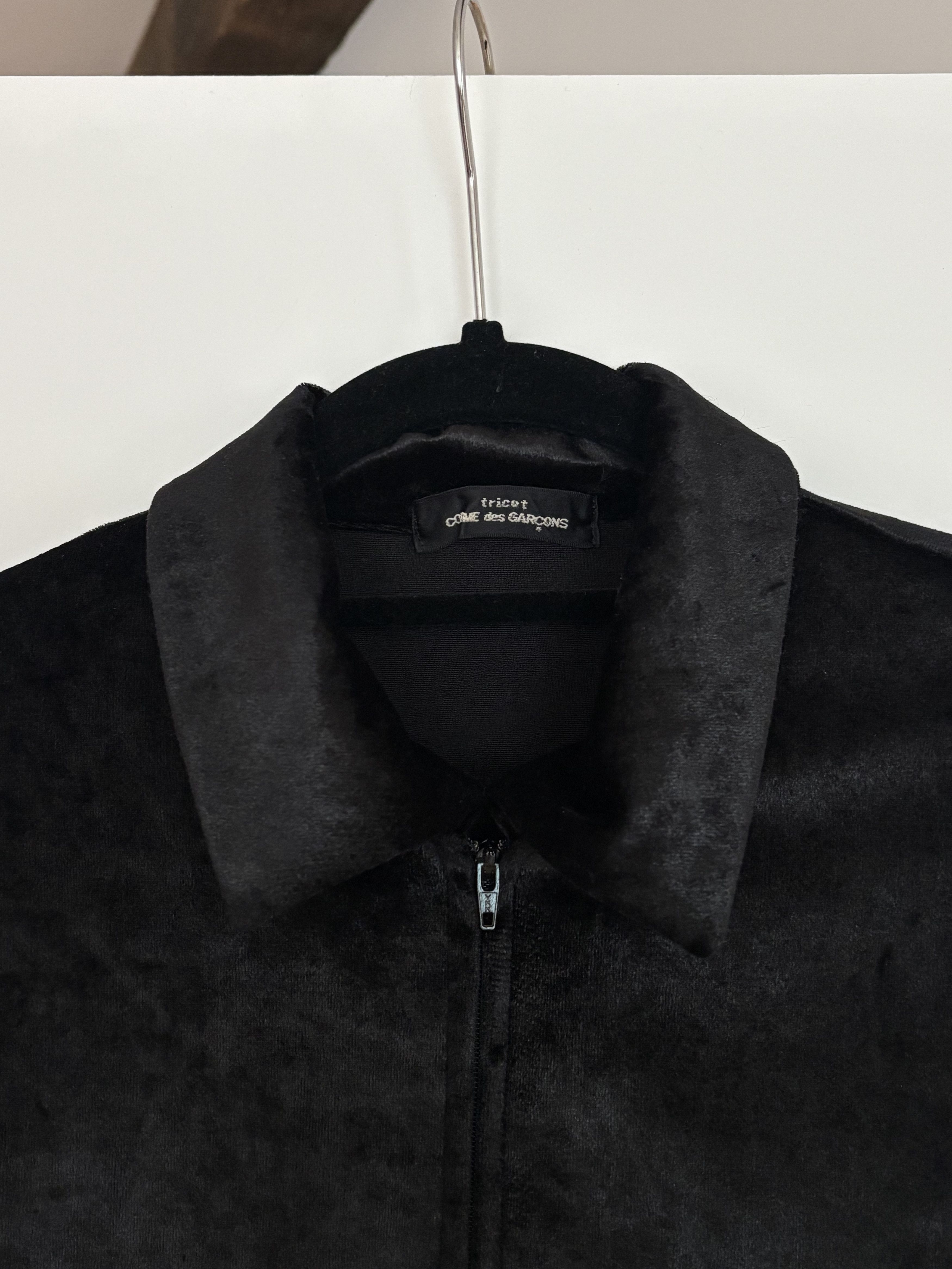 Comme des Garcons COMME des GARCONS Velour Zip Jacket Black Size M / US 6-8 / IT 42-44 - 3 Thumbnail