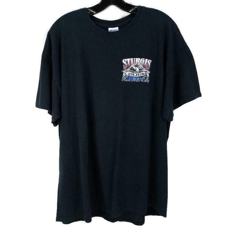 Gildan Sturgis Black Hills Rally T Shirt Mens XL 73rd Annual 2013 Size US XL / EU 56 / 4 - 2 Thumbnail