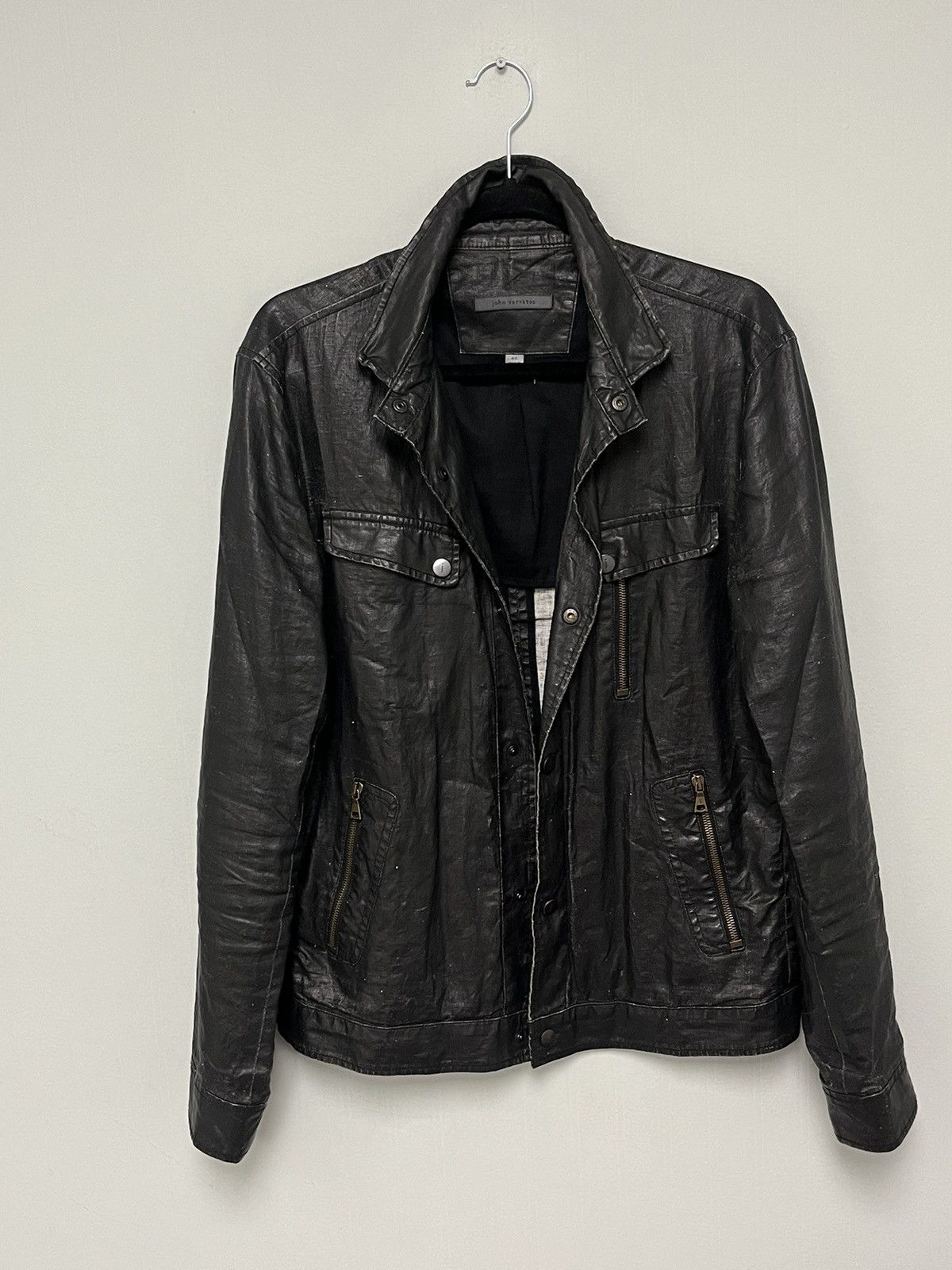 John Varvatos Coated Linen Moto jacket. 36 Size US S / EU 44-46 / 1 - 7 Thumbnail