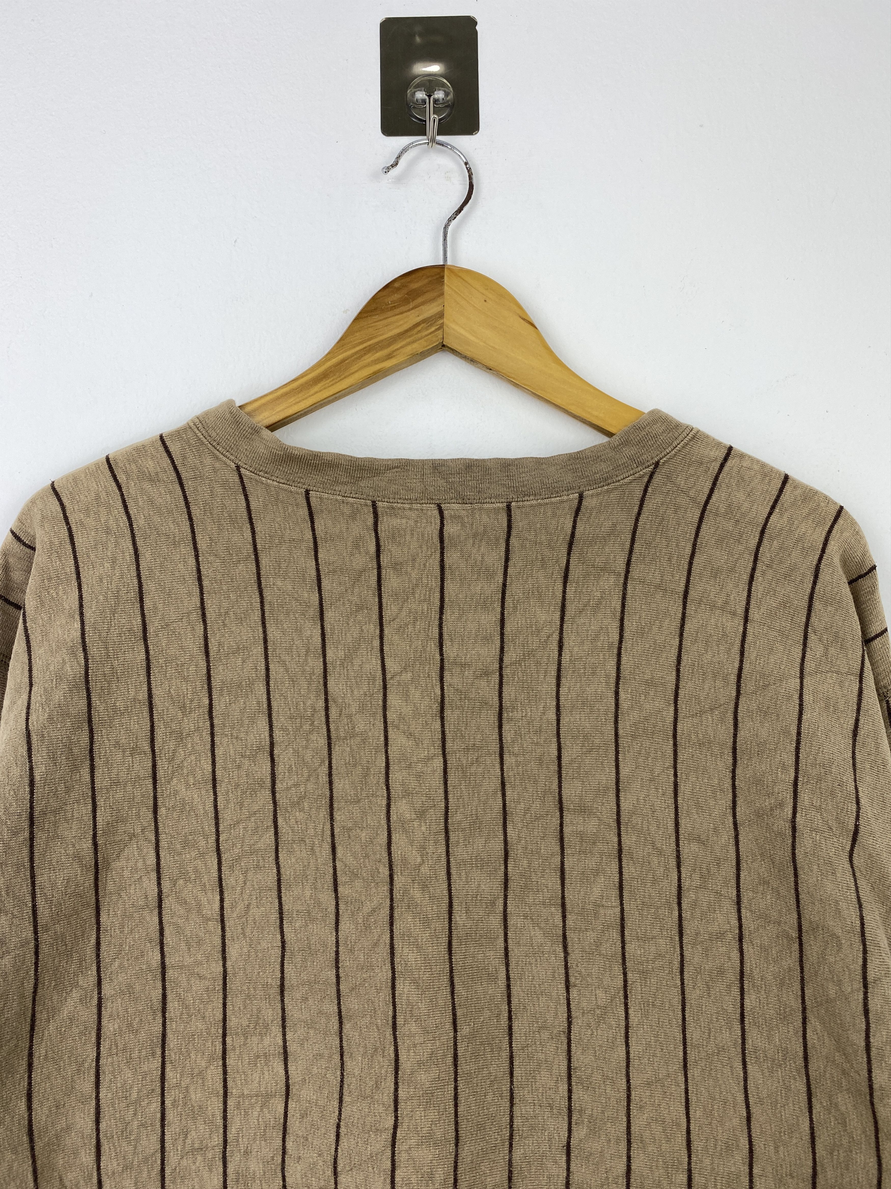 Dickies Vintage Dickies Pinstripe Sweatshirt Cardigan BP0040 Size US L / EU 52-54 / 3 - 4 Thumbnail