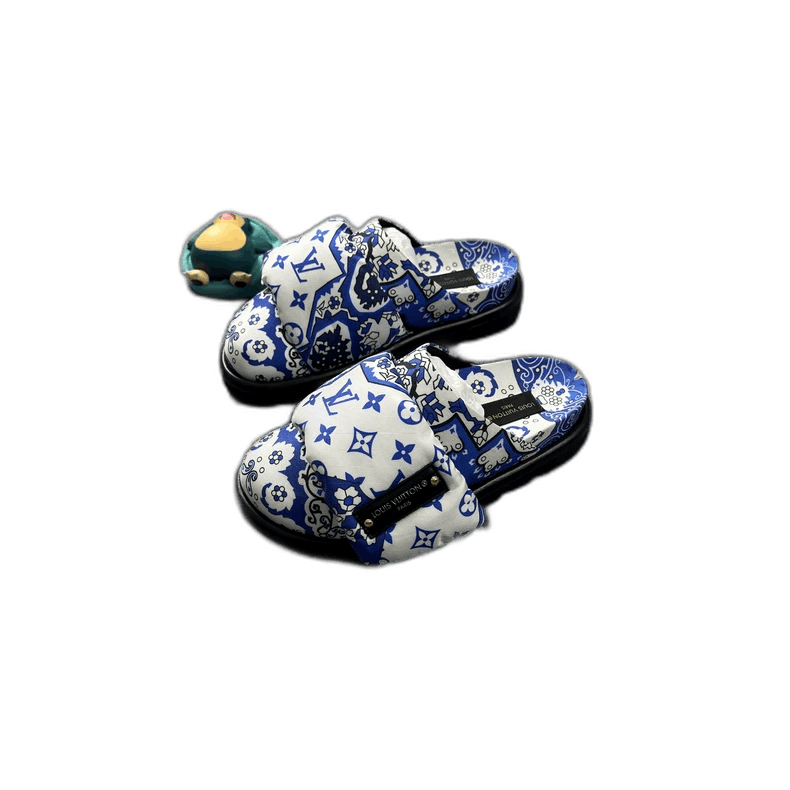 Louis Vuitton Louis Vuitton Logo Print Slide Sandals -2505 Size US 5 / IT 35 - 1 Thumbnail
