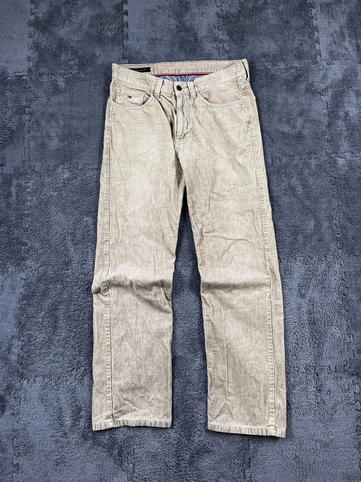 Tommy Hilfiger Vintage Y2K Tommy Hilfiger Corduroy Sand Pants Casual Size US 32 / EU 48 - 1 Thumbnail