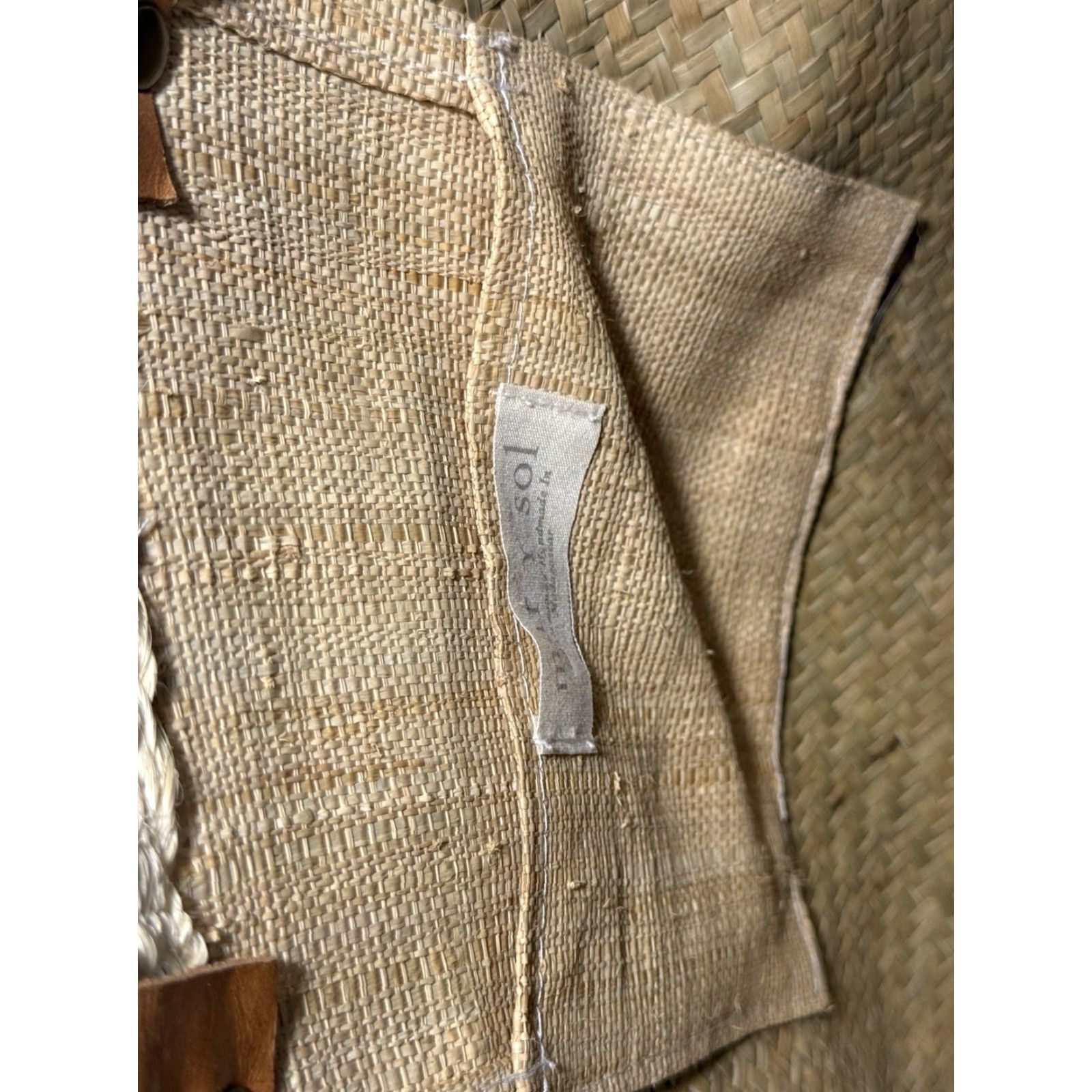 Vintage VINTAGE Mar Y Sol Beach Tote Bag Raffia Tote Aqua Beige Straw Beach Pool Bag Tote Womens Size ONE SIZE - 4 Thumbnail