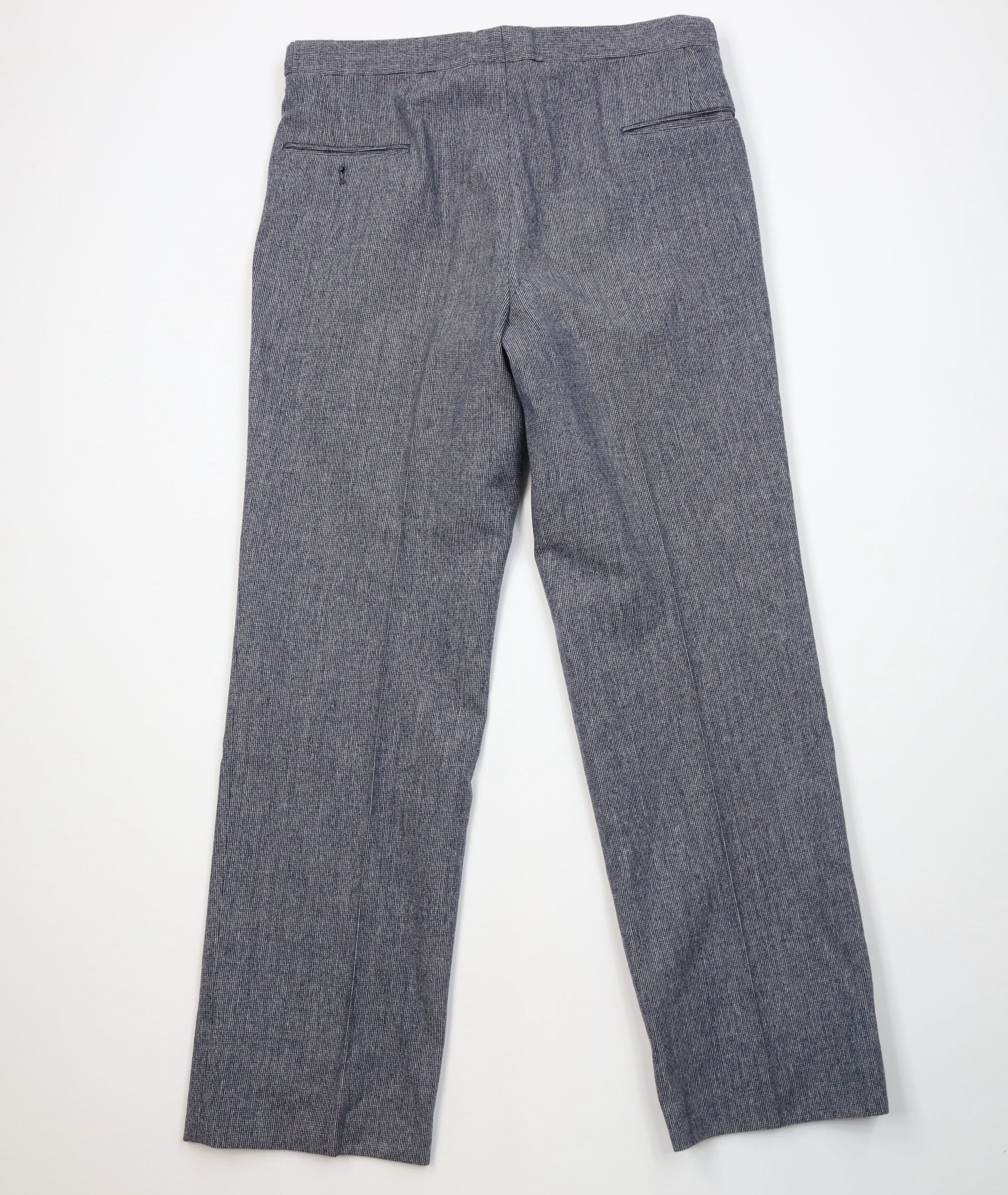 Vintage Vintage 70s Streetwear Knit Wide Leg Chino Pants Blue USA Size US 34 / EU 50 - 9 Thumbnail