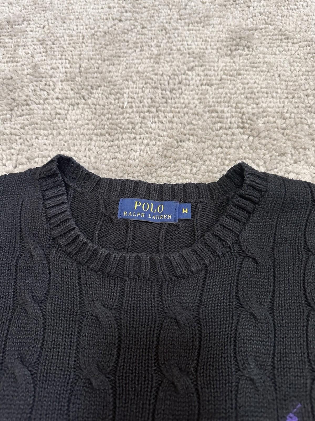 Polo Ralph Lauren Polo Ralph Lauren Wool Cashmere Cable Knit Sweater Men sz M Size US M / EU 48-50 / 2 - 5 Thumbnail