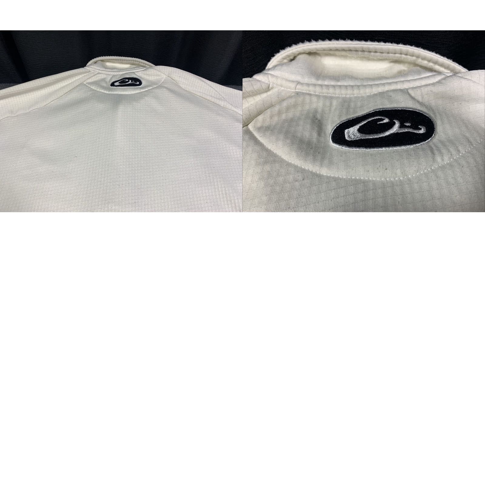 Vintage Drake Waterfowl Men's White Mississippi State 1/4 Zip Pullover Sweater Large Size US L / EU 52-54 / 3 - 8 Thumbnail