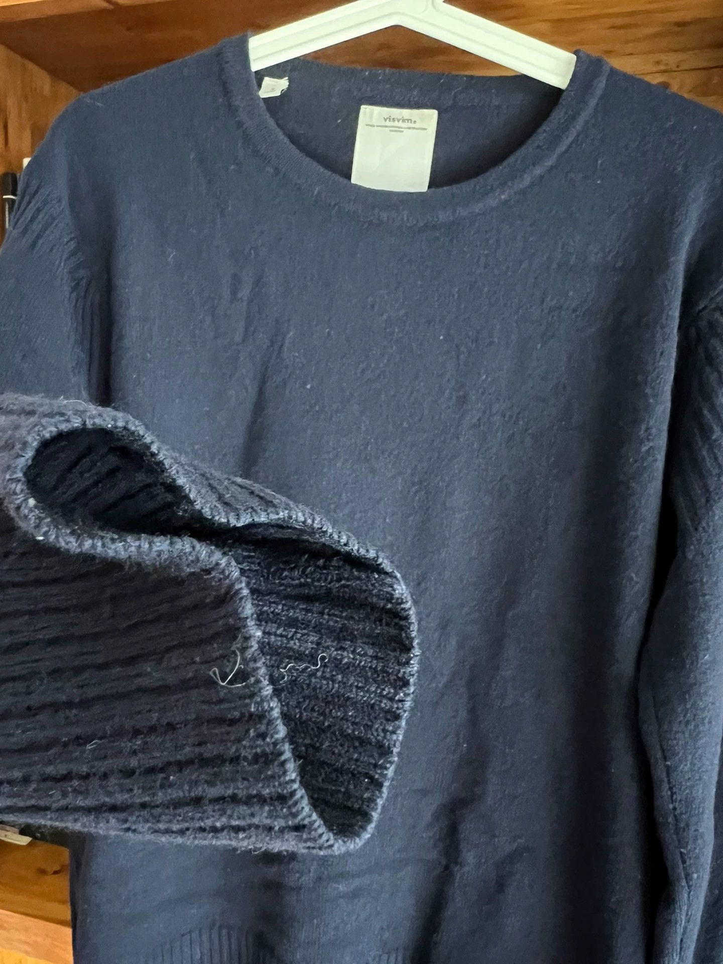 Visvim visvim isle wool sweater 2014 indigo dyed size 2 Japan Size US M / EU 48-50 / 2 - 5 Thumbnail