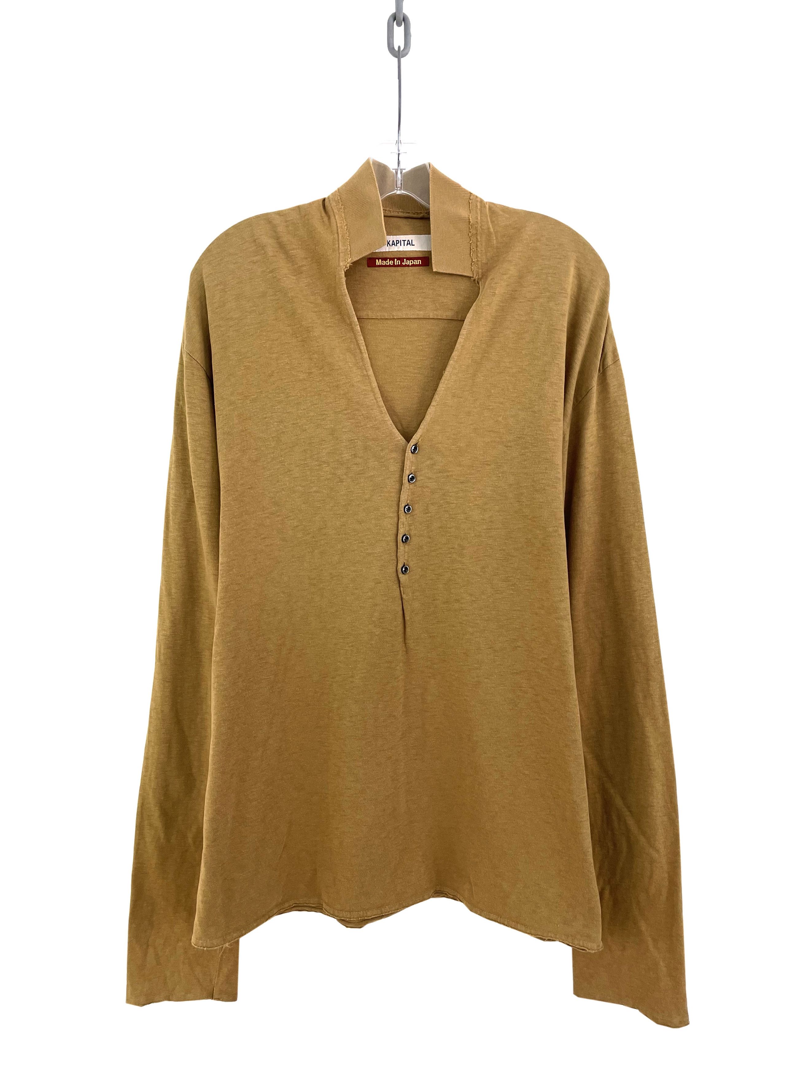 Kapital Open Collar Shirt Size US XL / EU 56 / 4 - 1 Thumbnail
