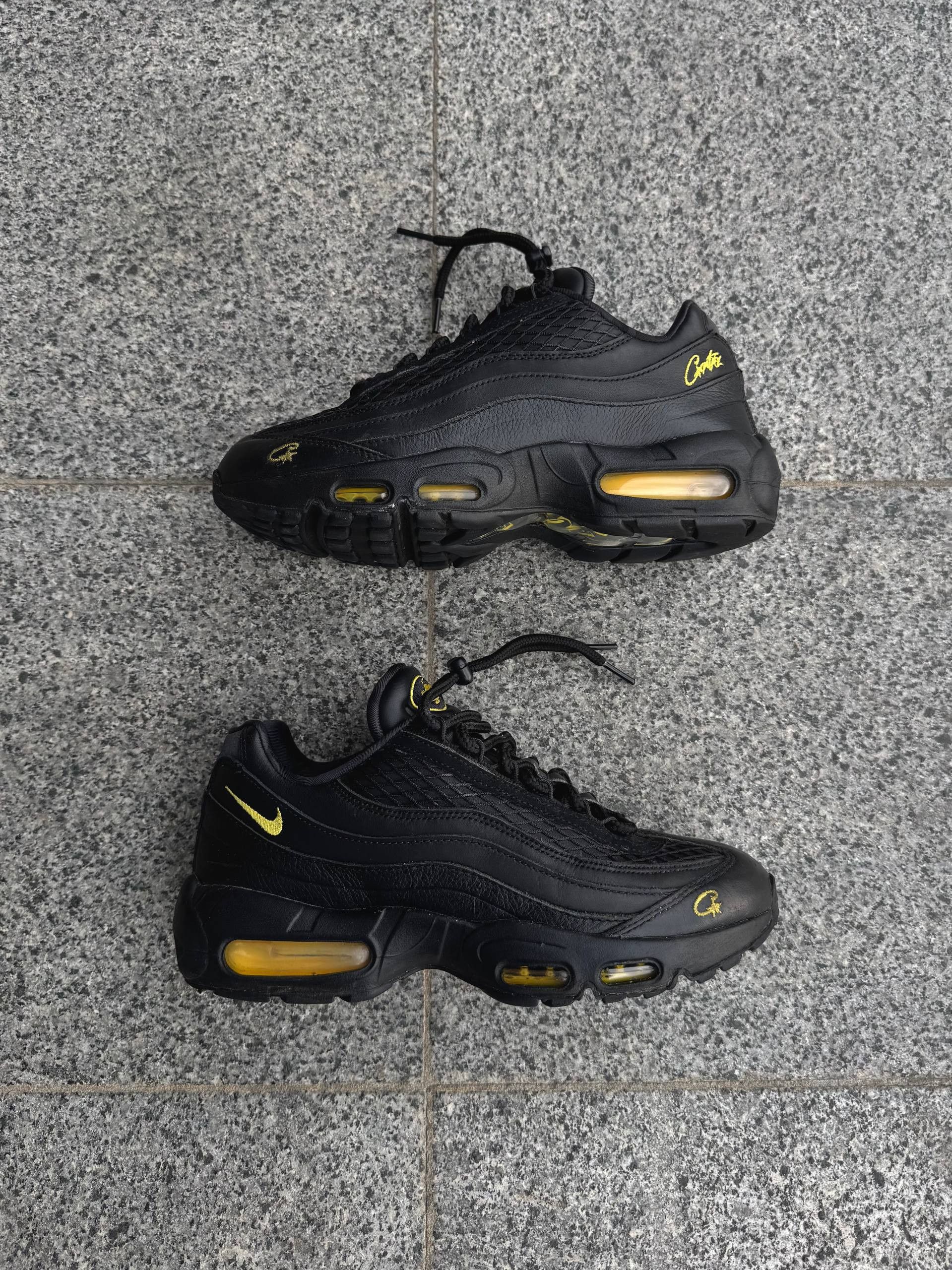 Corteiz × Nike Nike Air Max 95 x Corteiz Black Tour Yellow Honey FB2709-003 Size US 7 / EU 40 - 18 Thumbnail